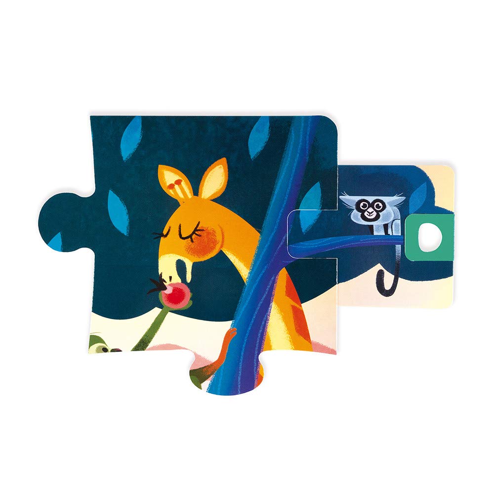 janod-puzzle-surprise-20-pi-ces-festin-dans-la-jungle-65-x-50-cm image 2