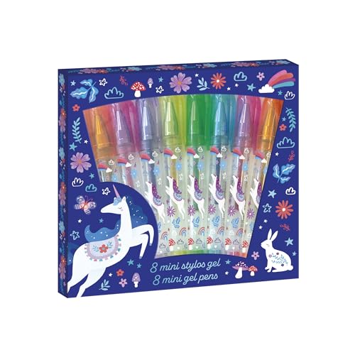 janod-dreamland-j08935-8-mini-stylos-gel-paillet-s-licorne image 2