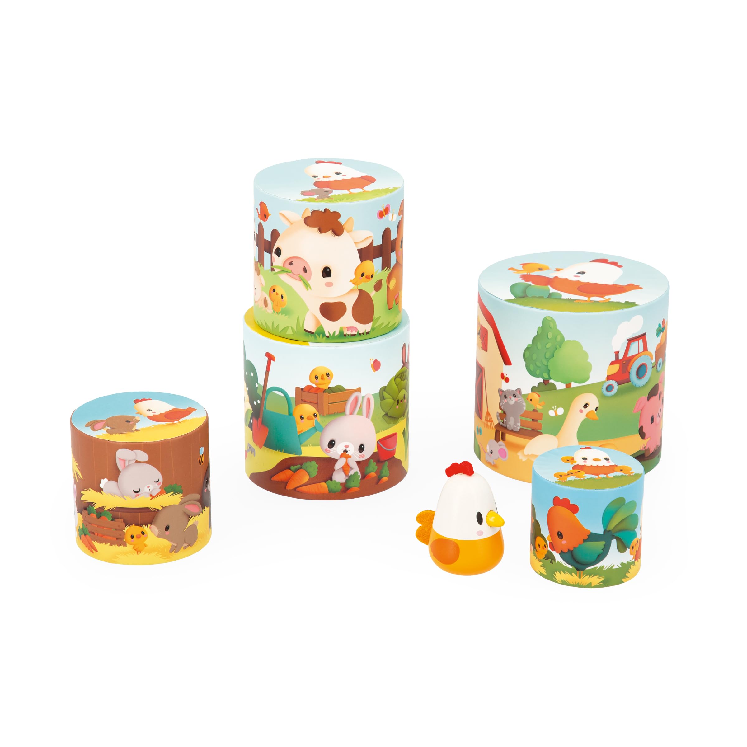 janod-ma-premi-re-pyramide-ferme-j03310-5-cubes-poule-bois-d-s-12-mois image 3