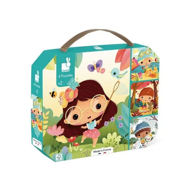 janod-4-puzzles-les-4-saisons-j02542-coffret-volutif-6-16-pi-ces image 1