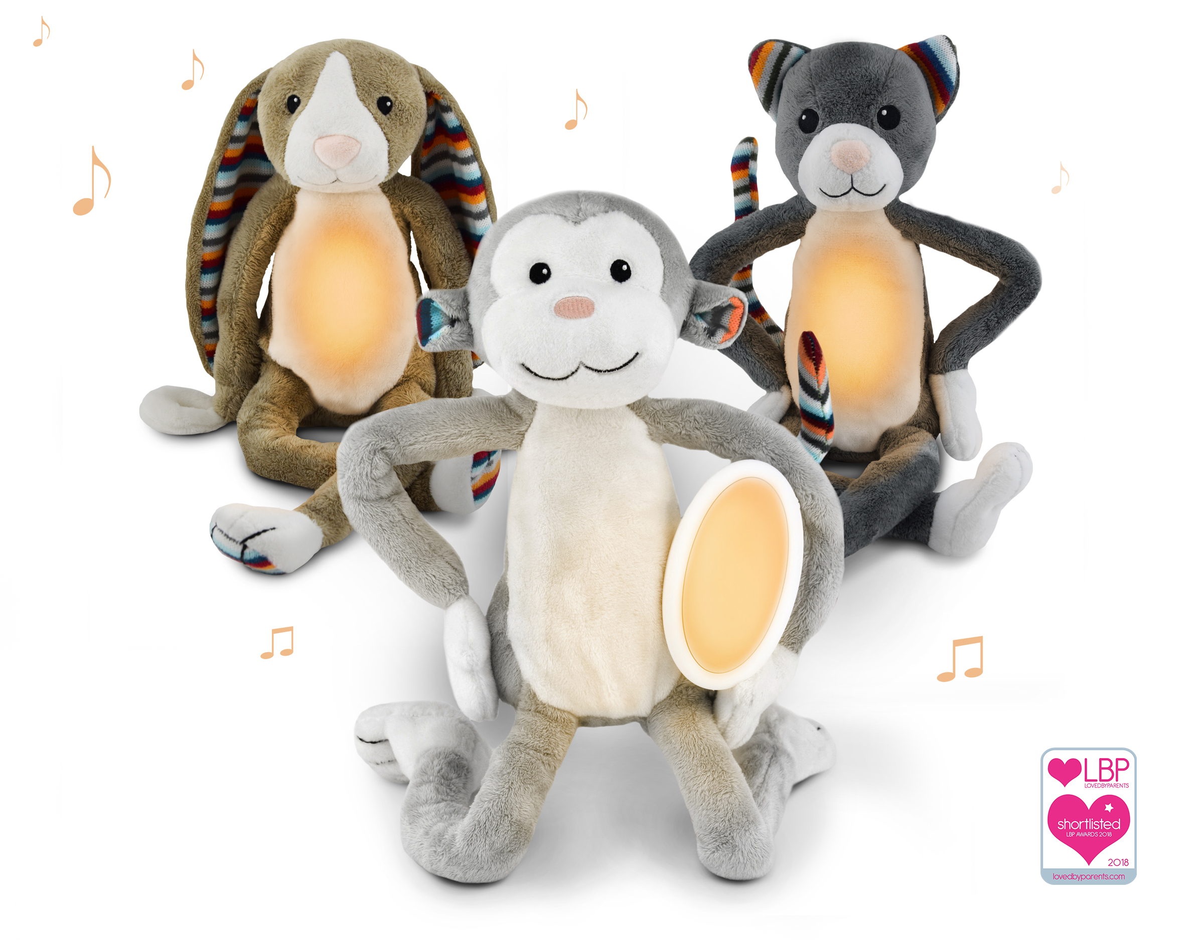 zazu-max-bo-and-katie-peluche-veilleuse-musicale-ventre-lumineux image 1