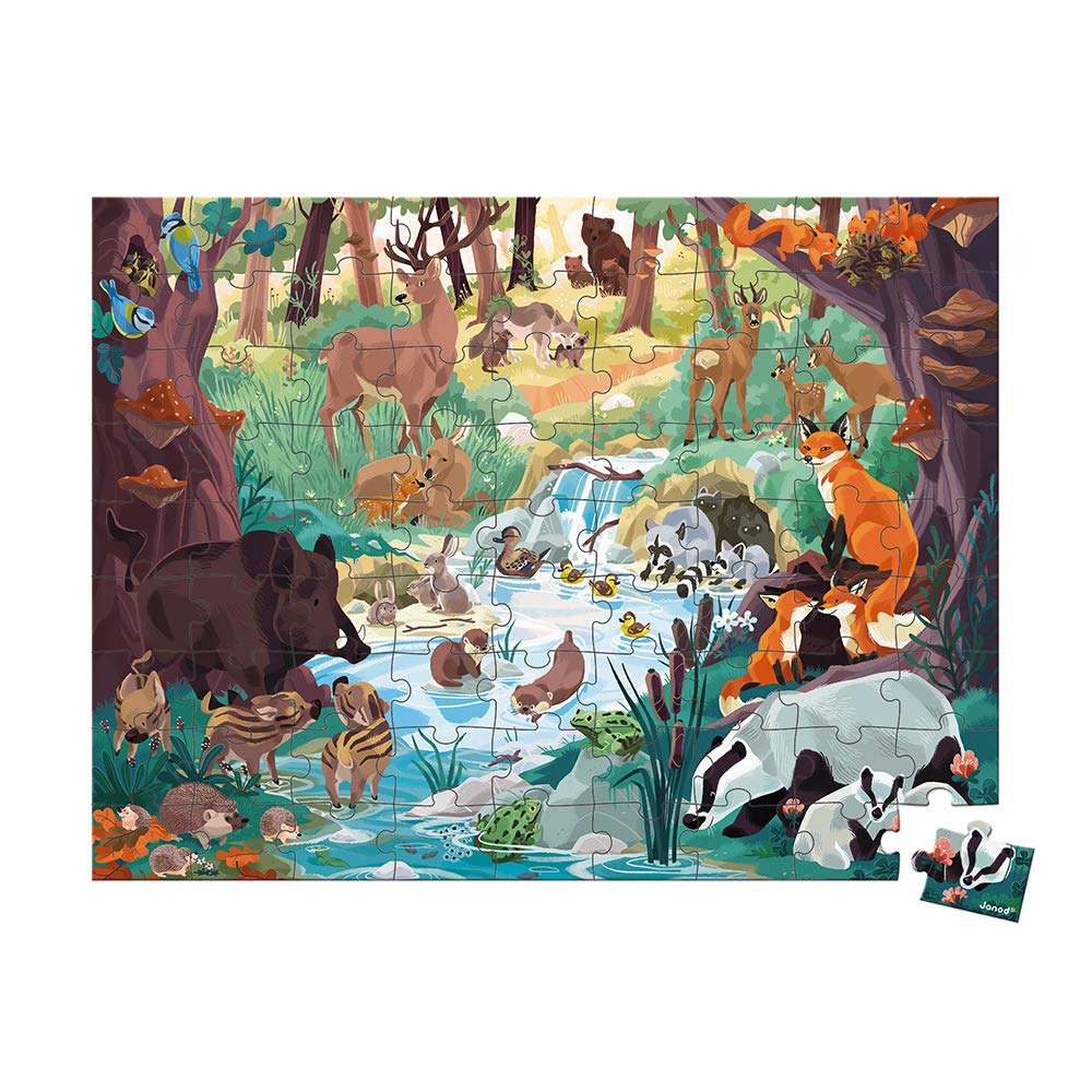 janod-puzzle-cherche-et-trouve-les-empreintes-j08628-puzzle-animaux-de-la-for-t- image 4