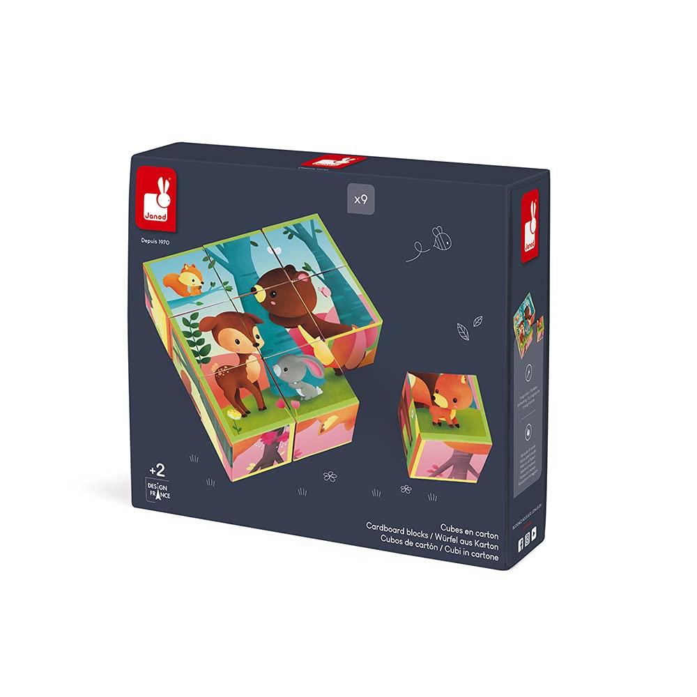 janod-kubkid-cubes-animaux-de-la-for-t-9-cubes-carton image 5