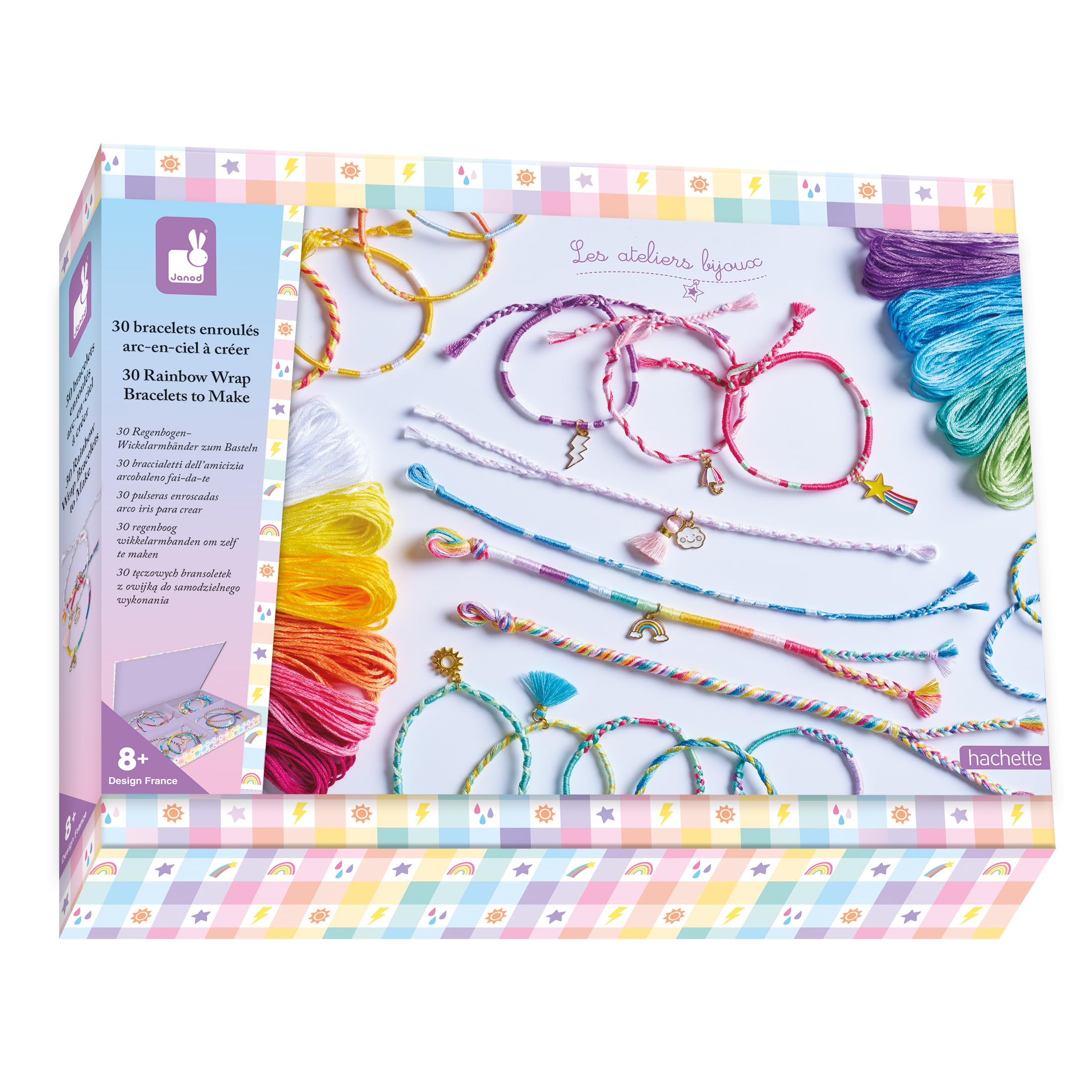 janod-les-ateliers-bijoux-30-bracelets-enroul-s-arc-en-ciel image 1