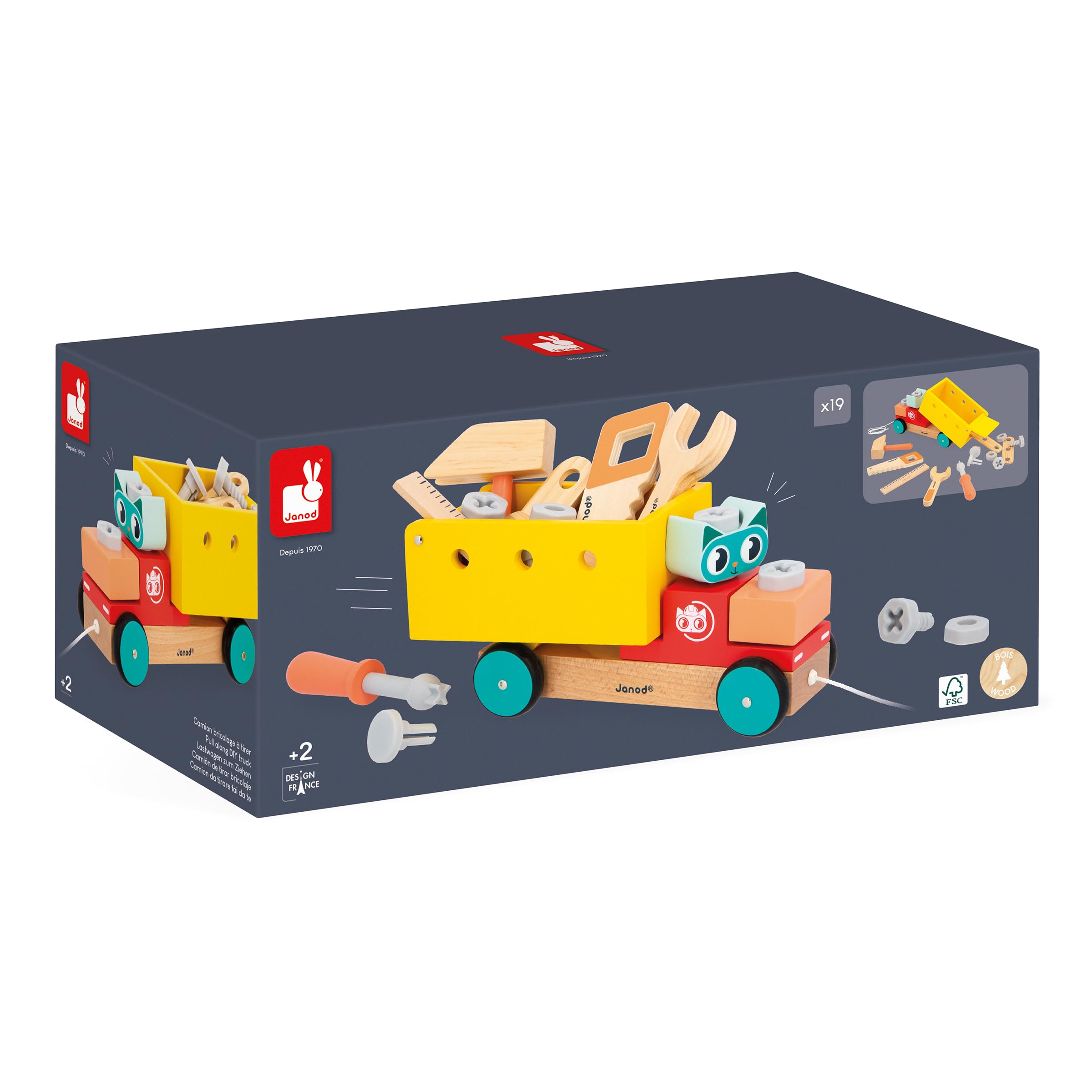 janod-brico-kids-camion-de-bricolage-tirer-en-bois-23-accessoires image 6