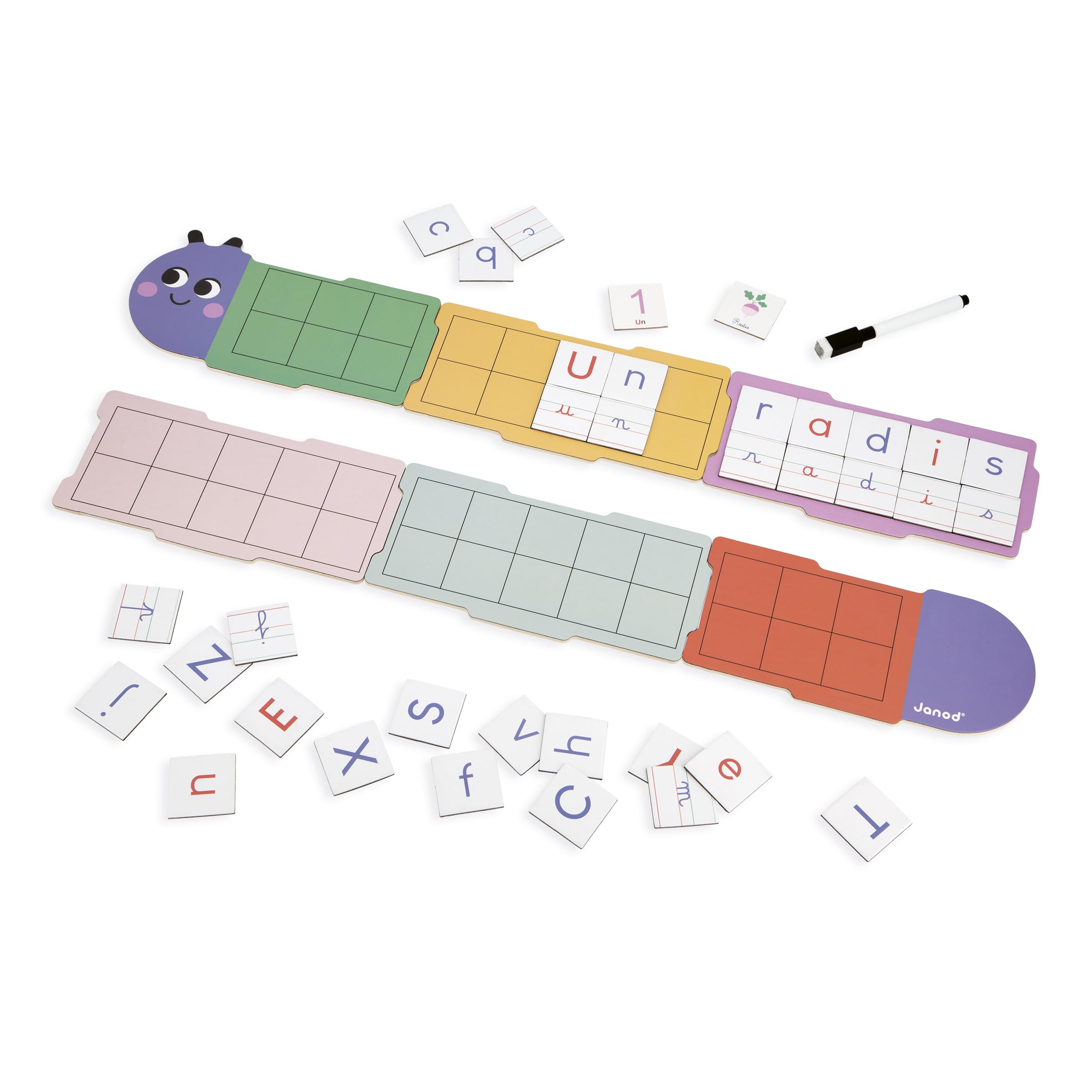janod-apprentissage-criture-chenille-alphabet-magn-tique-4-ans image 3
