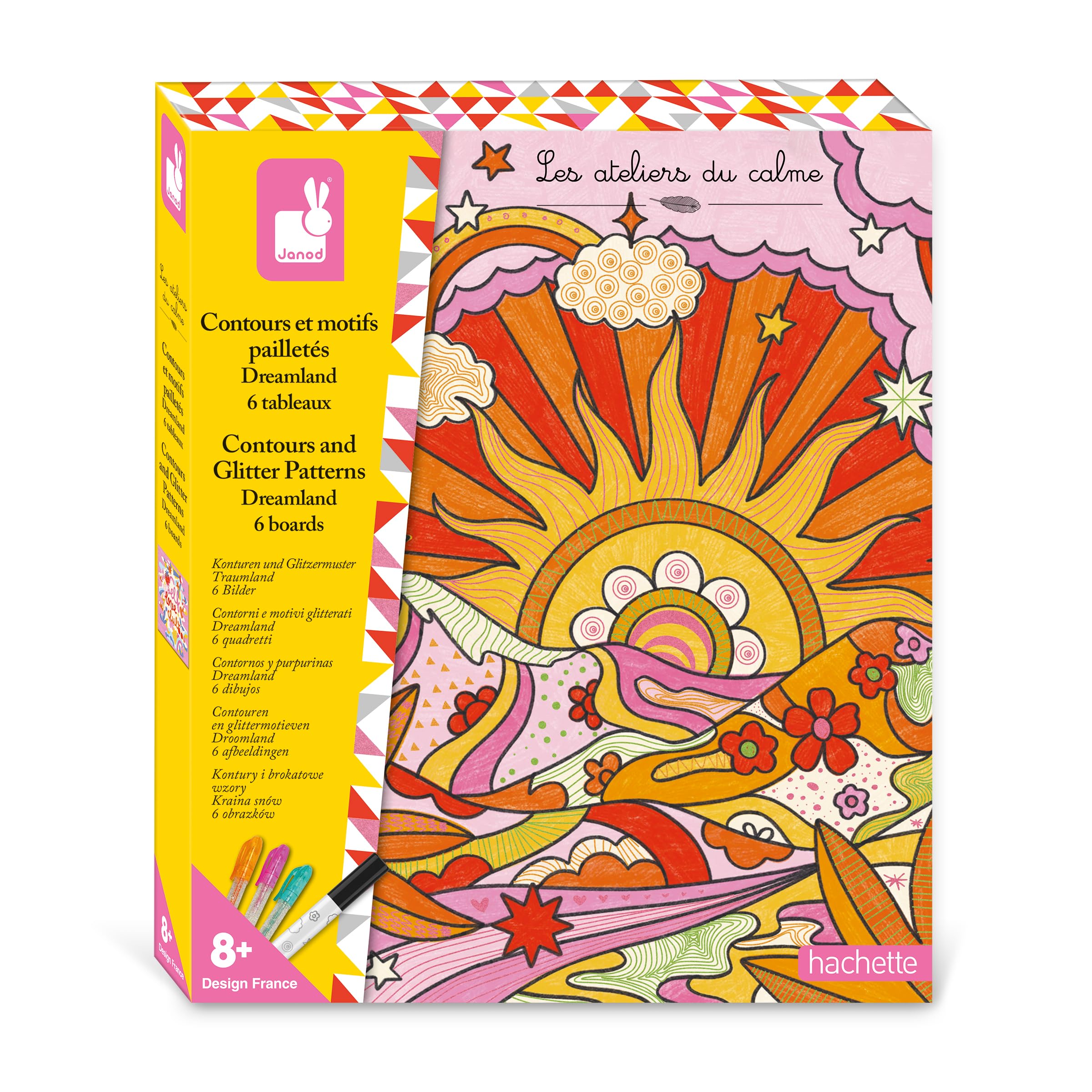 janod-dreamland-j07727-kit-6-tableaux-contours-paillet-s image 1