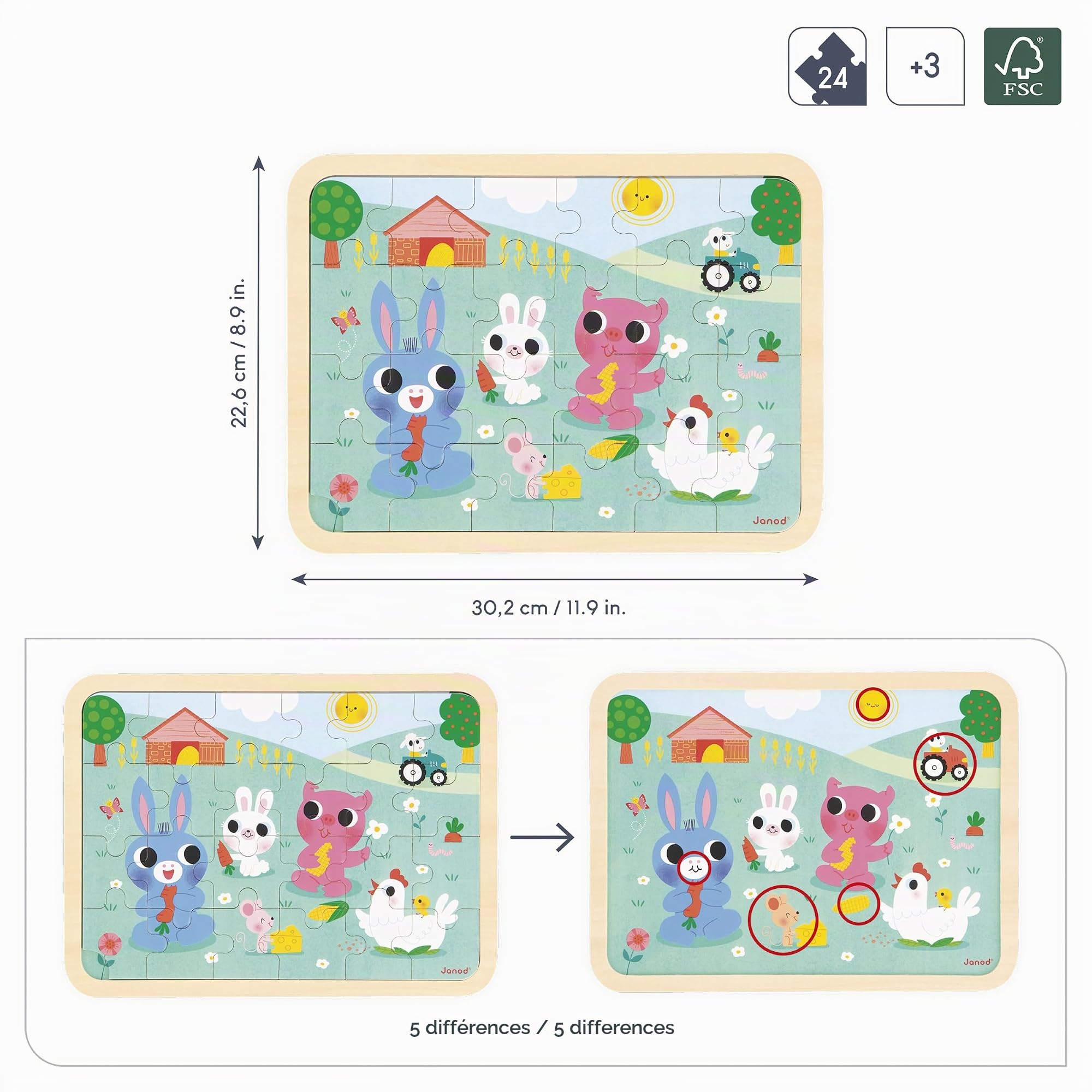 janod-j07126-puzzle-en-bois-ferme-24-pi-ces-jeu-des-5-erreurs image 3