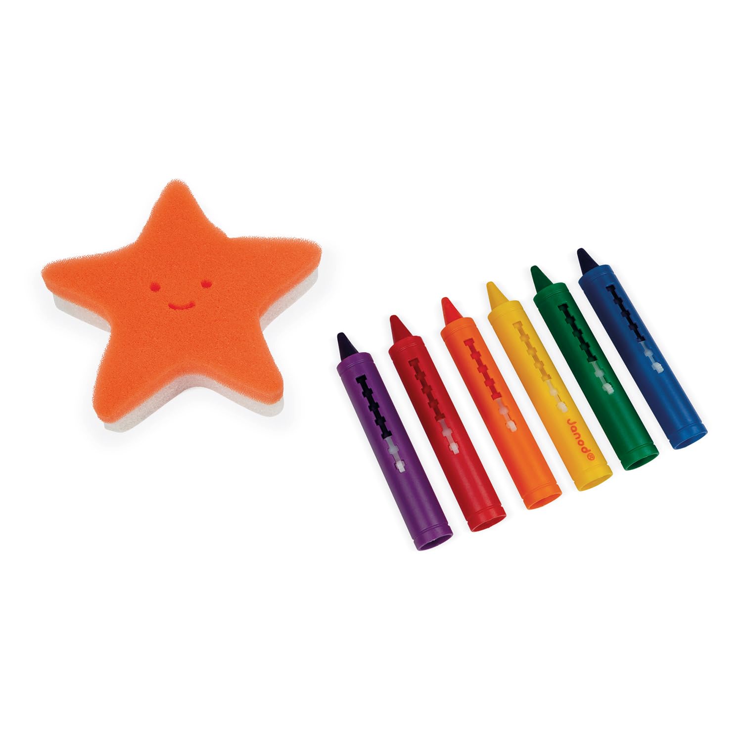 janod-kit-coloriage-bain-j04725-6-crayons-ponge-toile-de-mer image 6