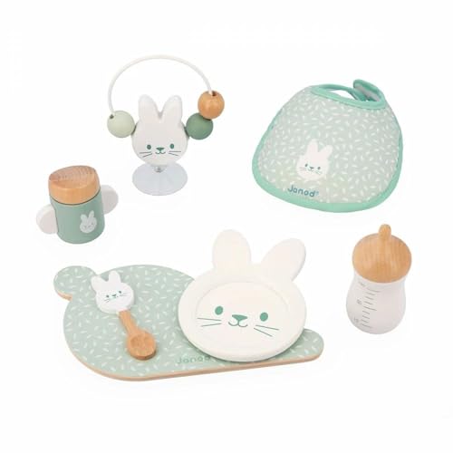 janod-zen-set-d-jeuner-et-bavoir-lapin-jouet-d-imitation-poupon-7-accessoires-en image 8
