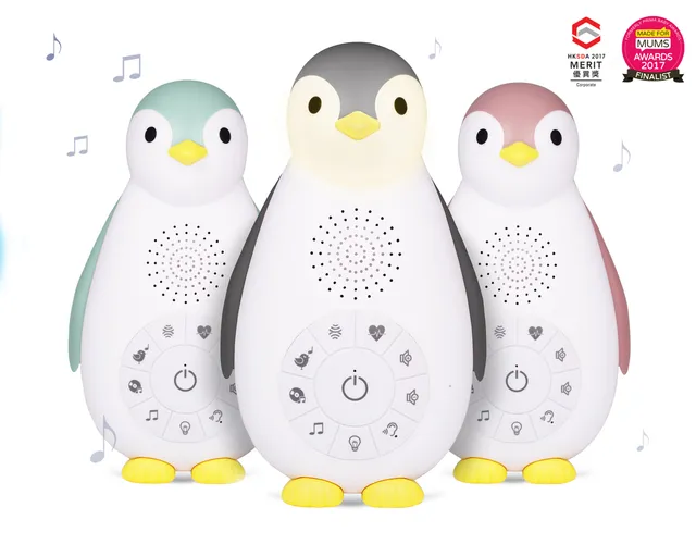 zazu-zoe-the-penguin-veilleuse-musicale-avec-capteur-de-pleurs-et-haut-parleur-s image 1