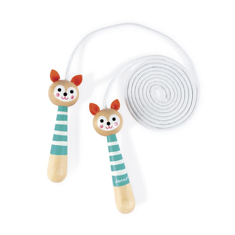 janod-corde-sauter-renard-happy-garden-corde-bois-2-m-tres-ajustable image 1