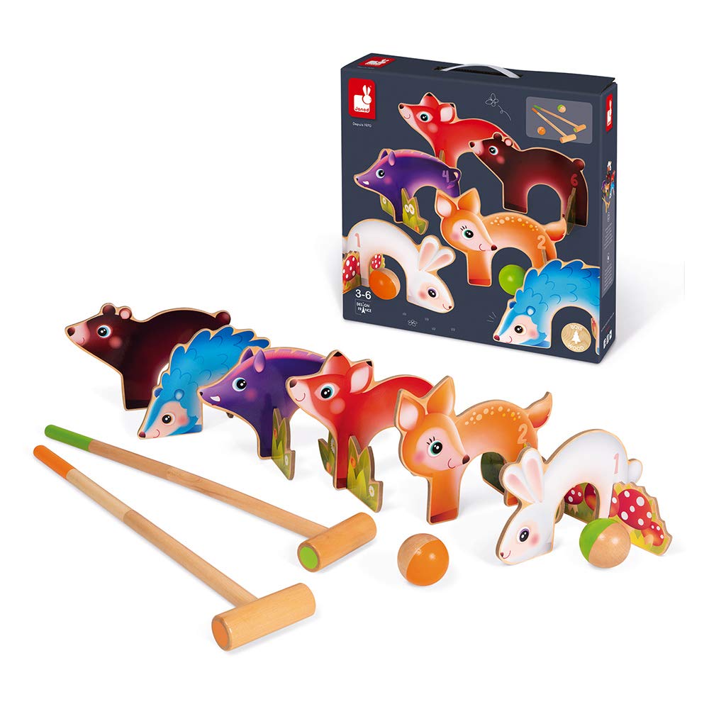 janod-animaux-de-la-for-t-j03207-jeu-de-croquet-en-bois-plein-air image 6