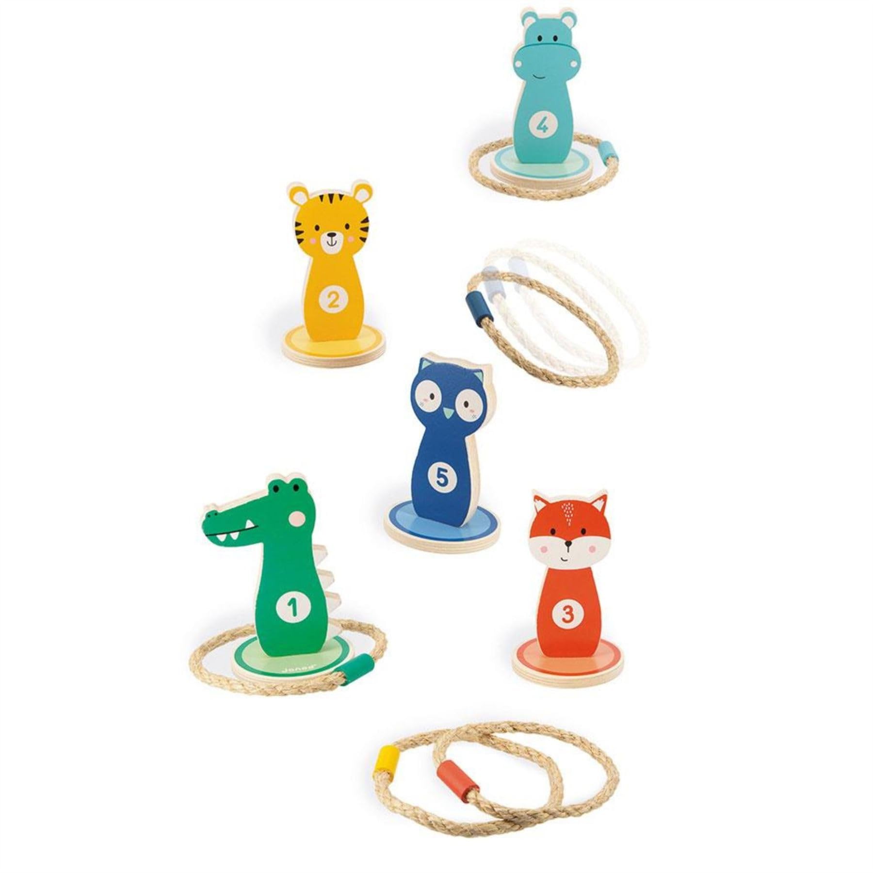 janod-j07735-jeu-de-lancer-d-anneaux-en-bois-animaux-5-supports-5-anneaux image 4
