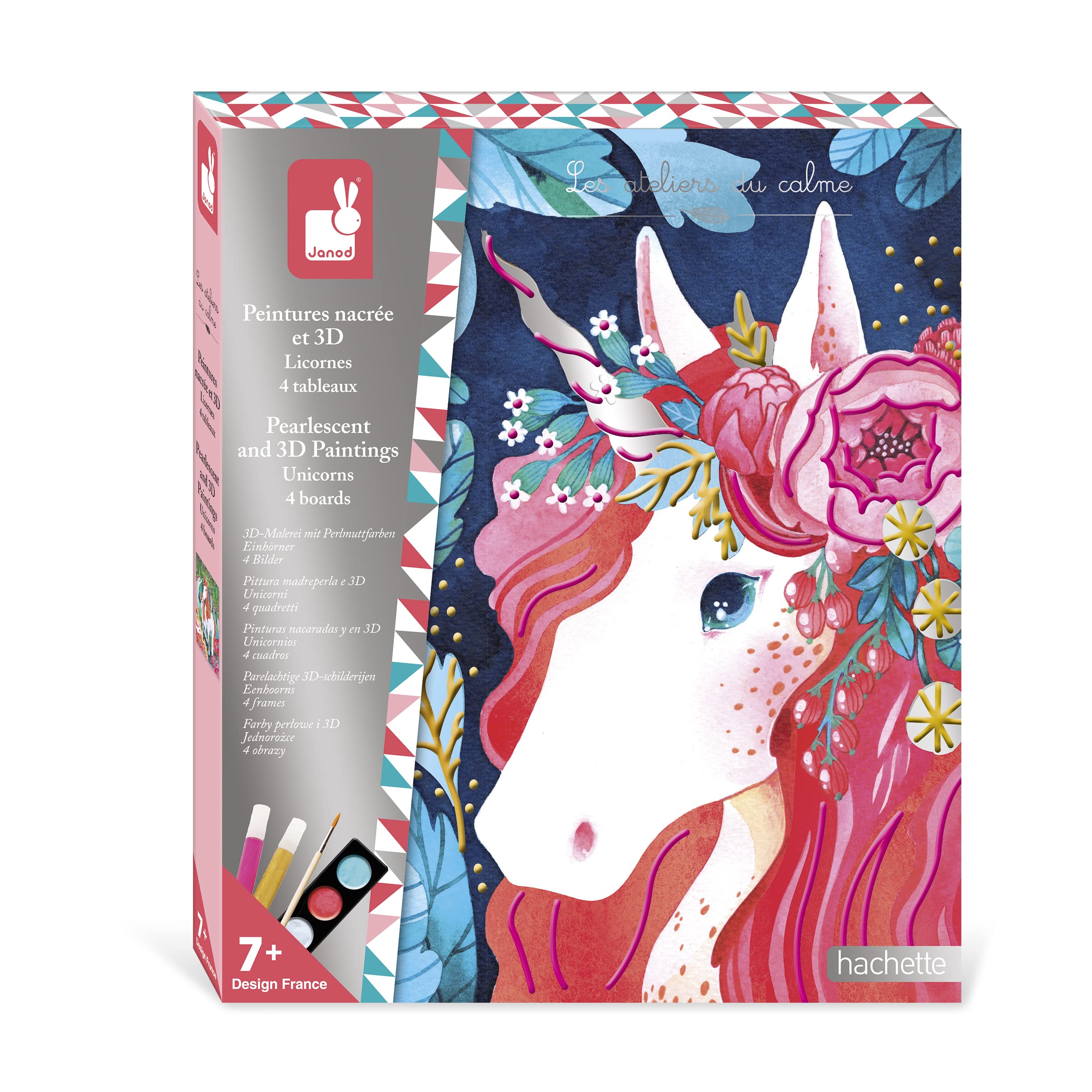 janod-les-ateliers-du-calme-j07951-coffret-peintures-nacr-es-et-3d-4-tableaux-li image 1