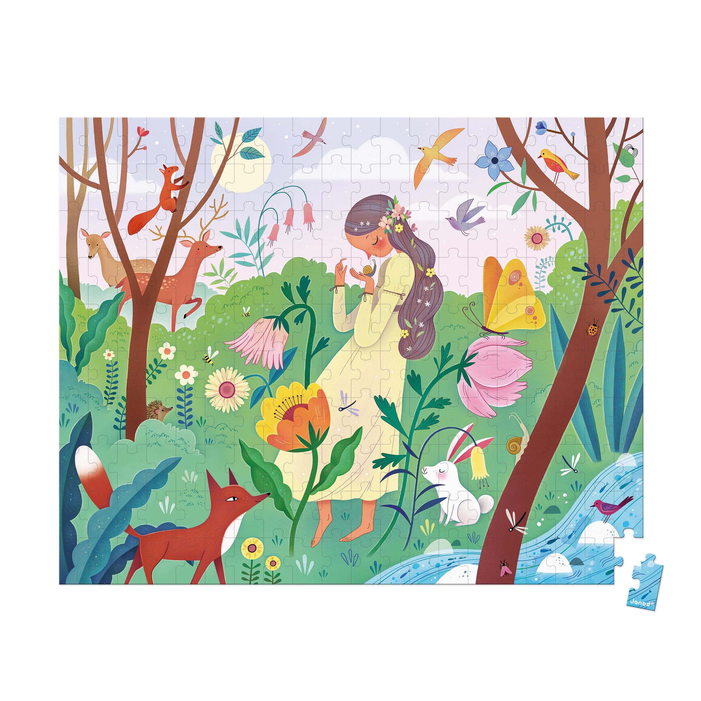 janod-dame-nature-puzzle-200-pi-ces-avec-poster-50-x-40-cm image 2