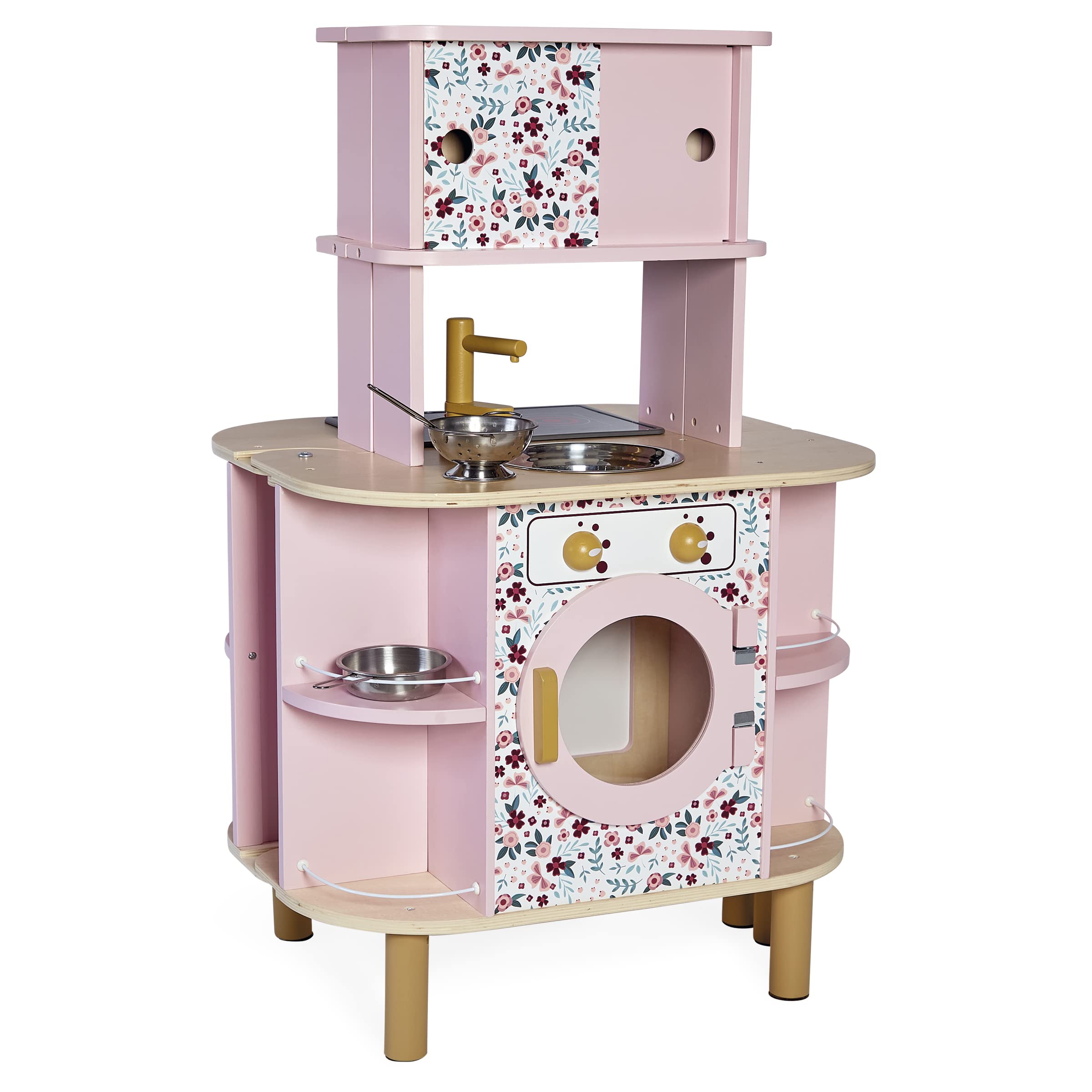 janod-cuisine-en-bois-enfant-twist-cuisine-recto-verso-avec-four-et-8-accessoire image 2