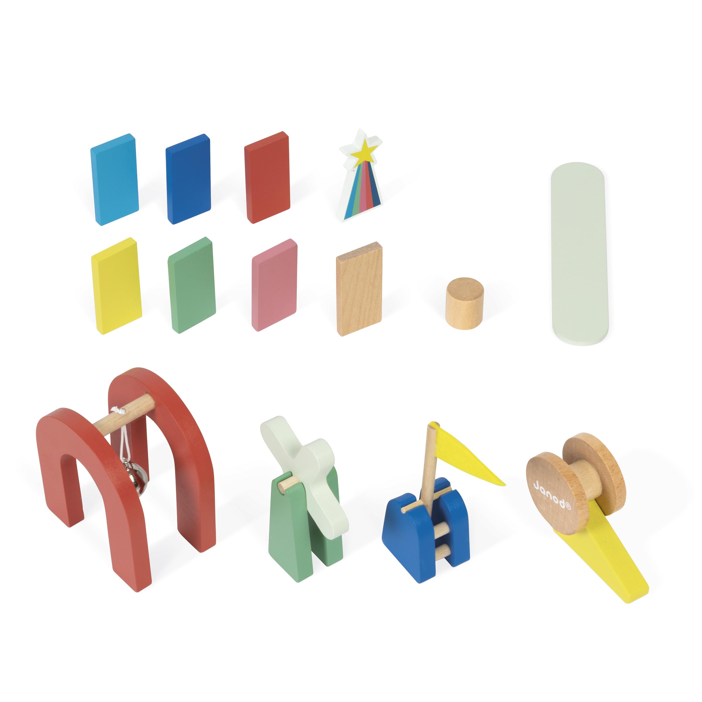 janod-jeu-de-course-de-dominos-100-pi-ces-en-bois-accessoires-d-s-3-ans image 4