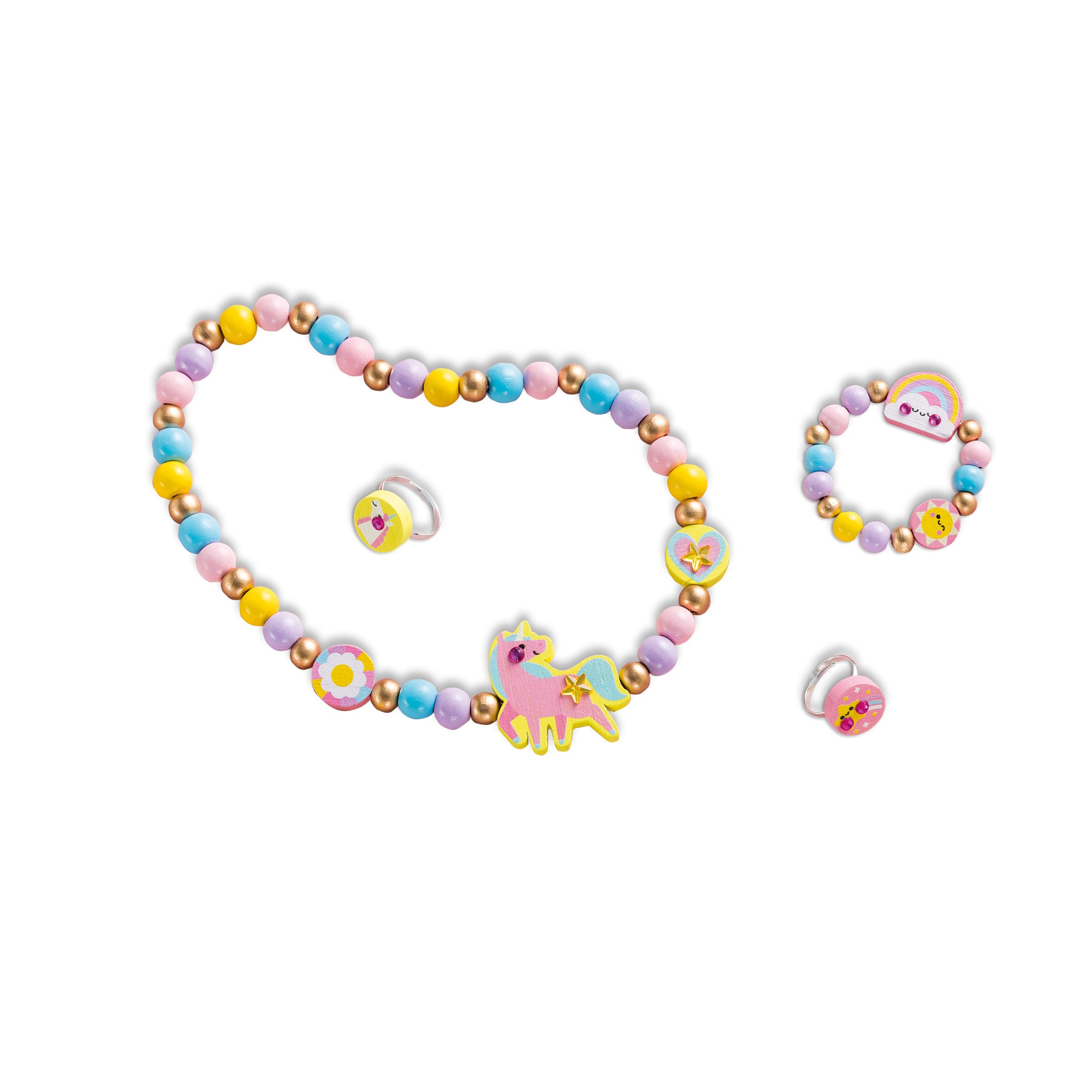 janod-j09129-les-premiers-ateliers-4-bijoux-en-bois-cr-er-rainbow-land-d-s-4-ans image 2