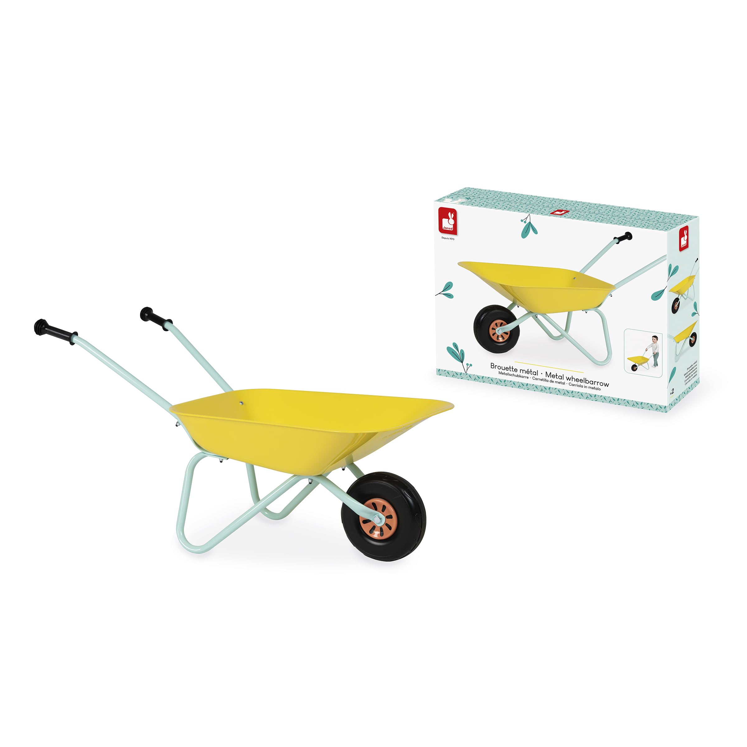 janod-brouette-en-m-tal-pour-enfants-d-s-2-ans image 2