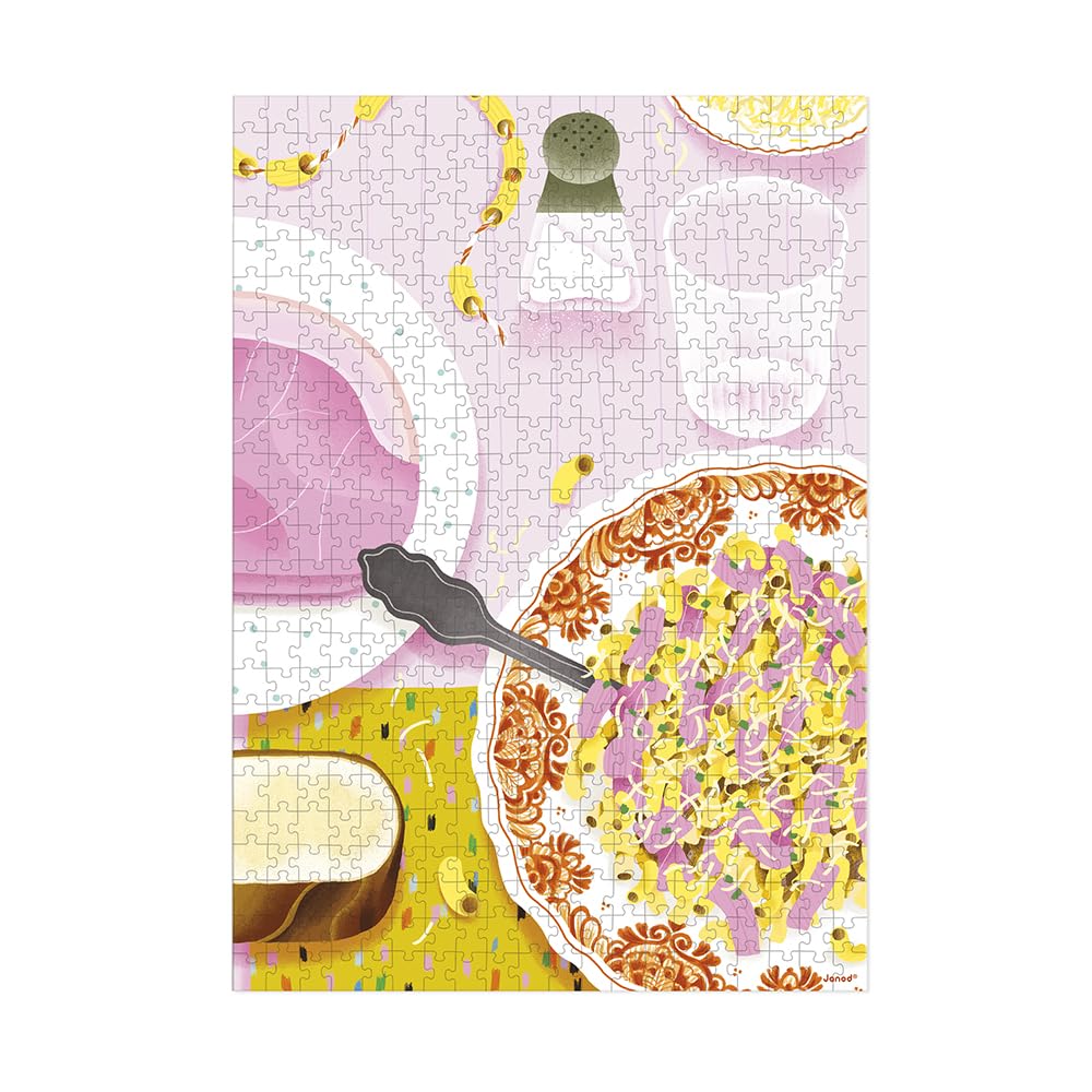 janod-puzzle-500-pi-ces-coquillettes-jambon-j02498-puzzle-adulte image 3