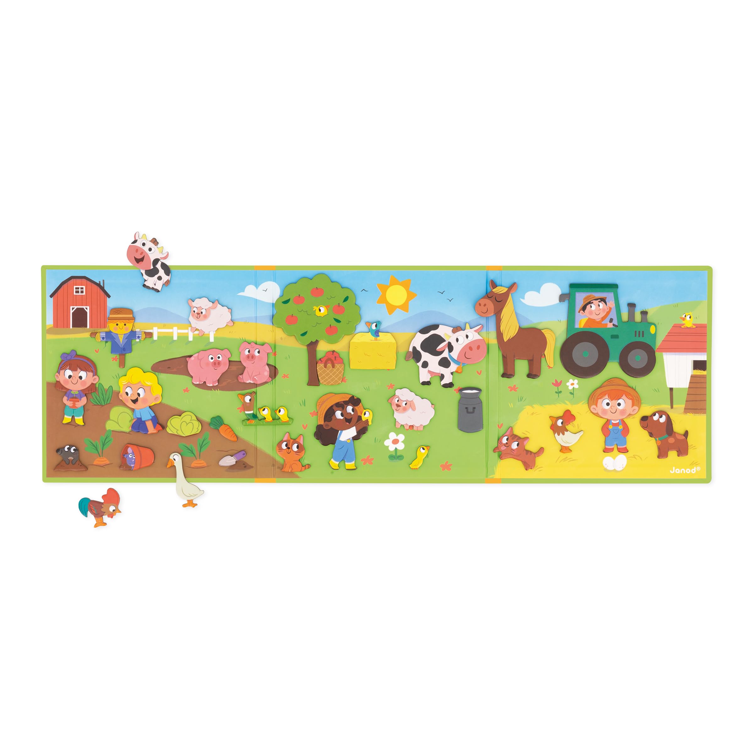 janod-magn-ti-stories-la-ferme-jeu-magn-tique-30-aimants-d-s-3-ans image 1