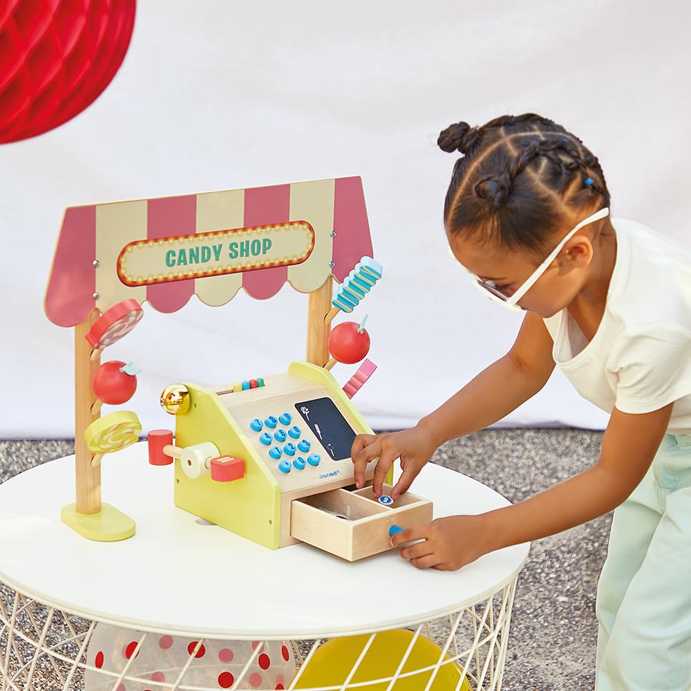 janod-applepop-j03350-marchande-bonbons-enfant-en-bois-avec-caisse-enregistreuse image 6