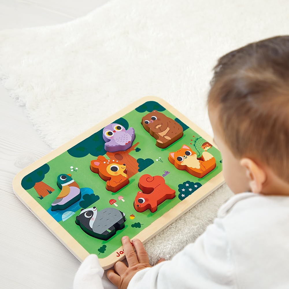 janod-chunky-puzzle-la-for-t-j07123-puzzle-bois-7-pi-ces-d-s-18-mois image 2