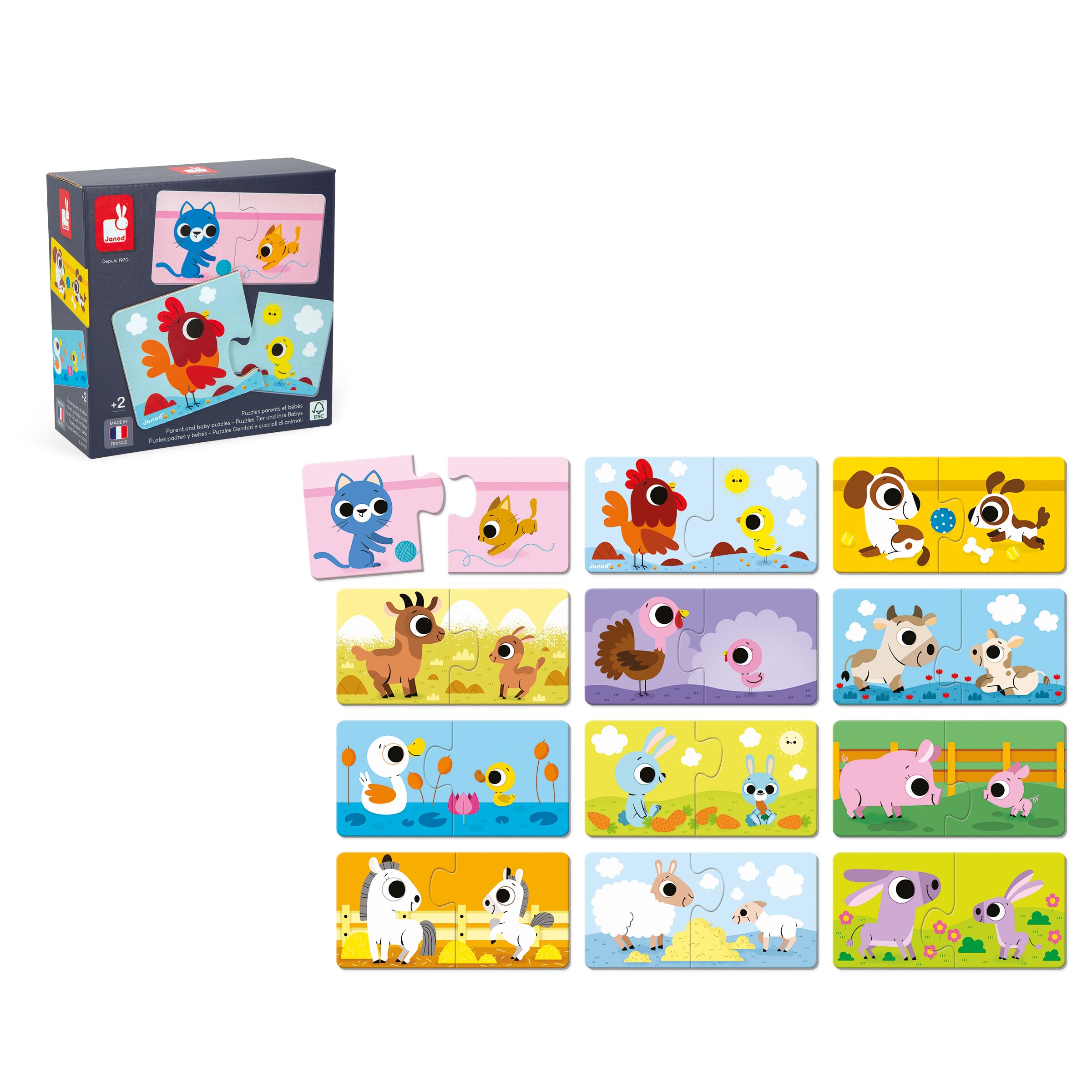 janod-j02637-puzzle-parents-et-b-b-s-animaux-12-puzzles-2-pi-ces-en-carton image 5
