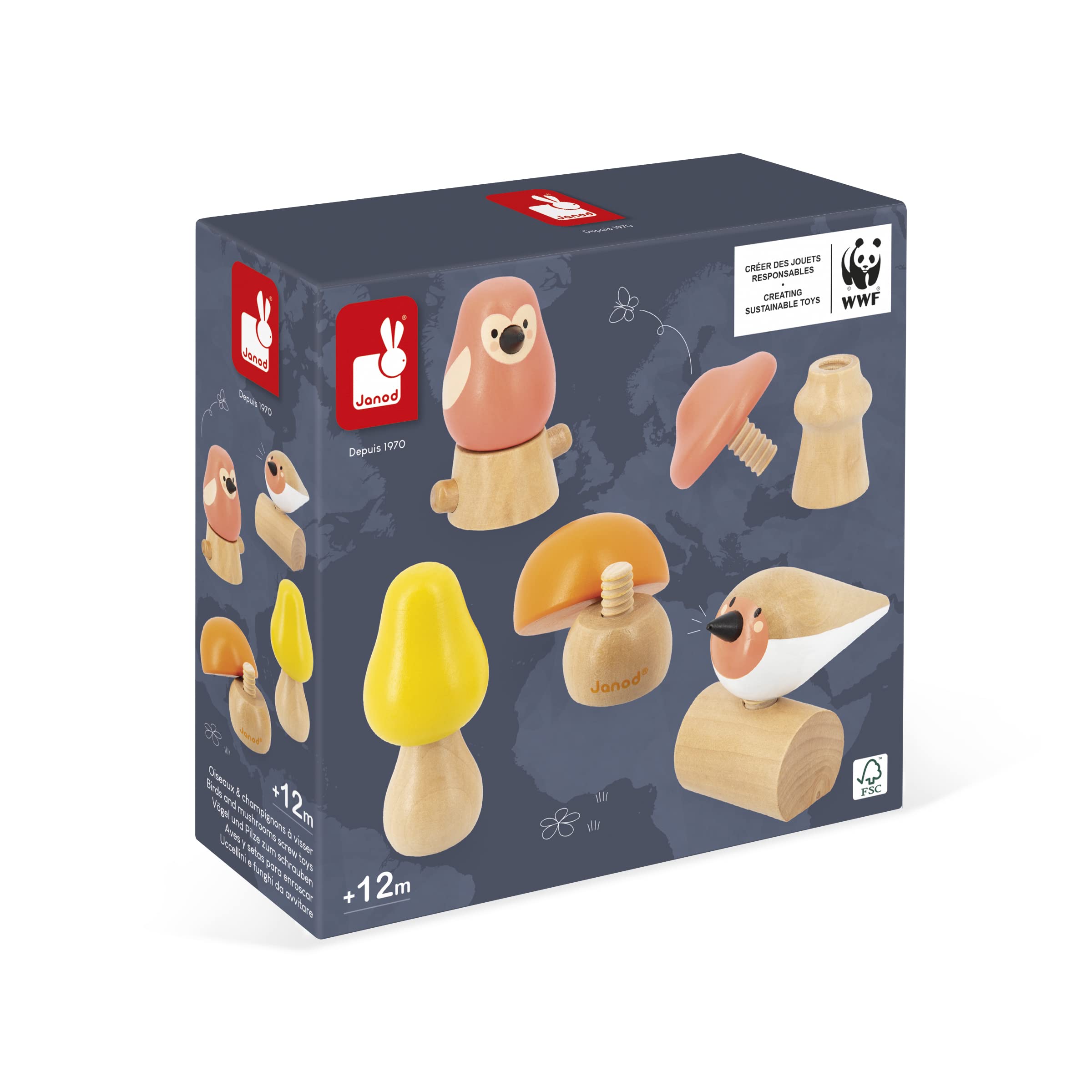 janod-wwf-j08643-2-oiseaux-et-3-champignons-visser-en-bois-d-s-18-mois image 7