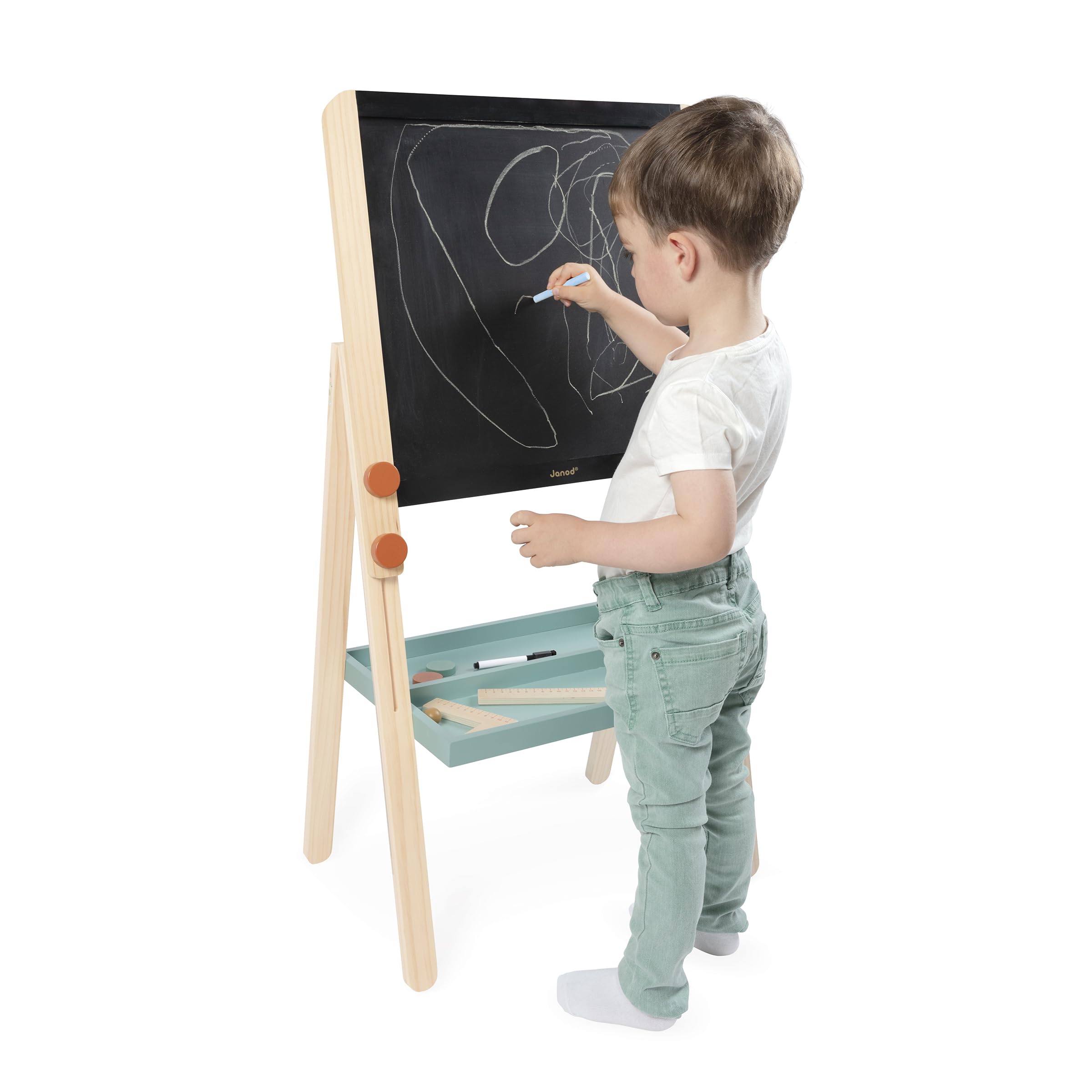 janod-tableau-double-face-en-bois-ajustable-ardoise-craie-blanche-magn-tique-18- image 6