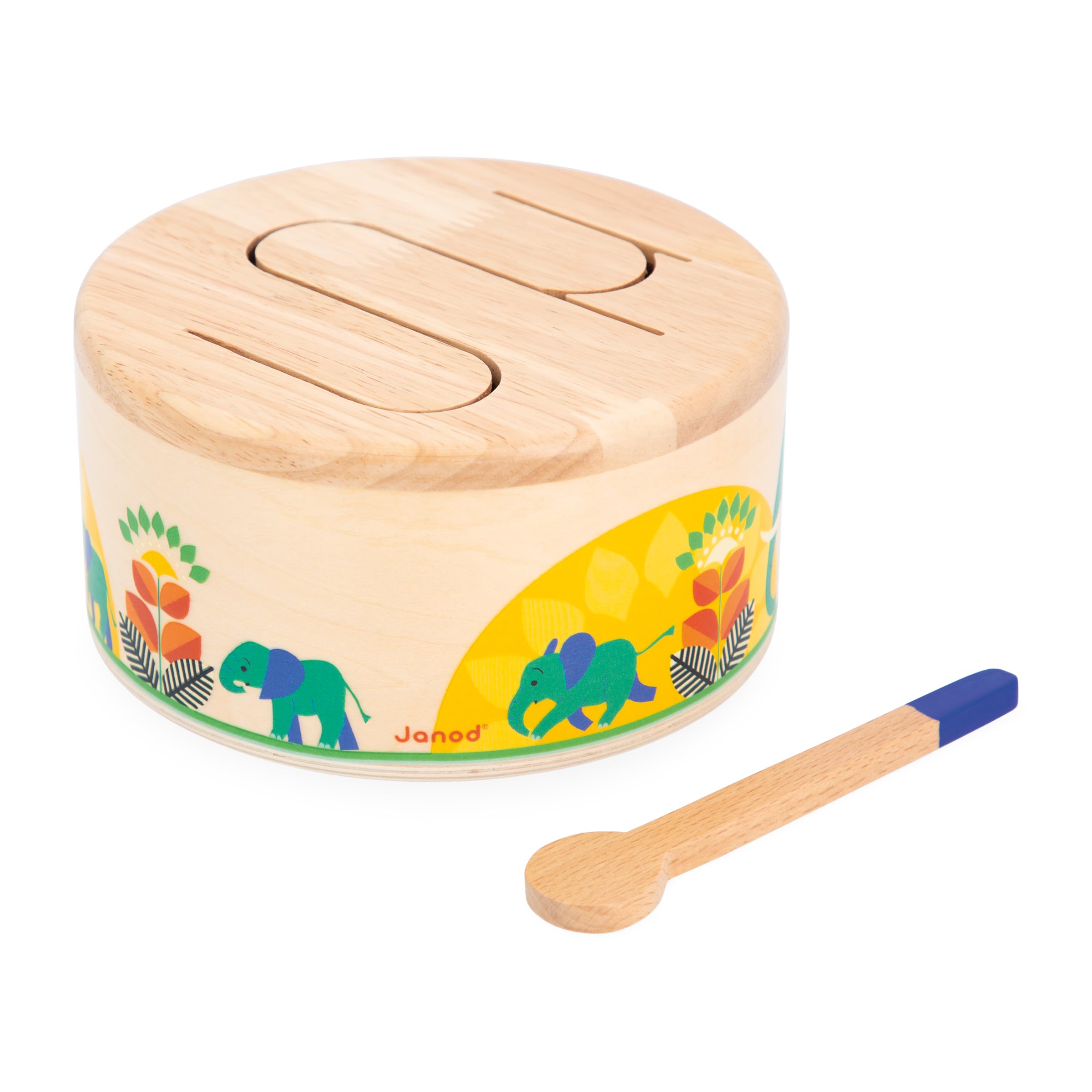 janod-gioia-drum-tambour-bois-baguette-j07650 image 5