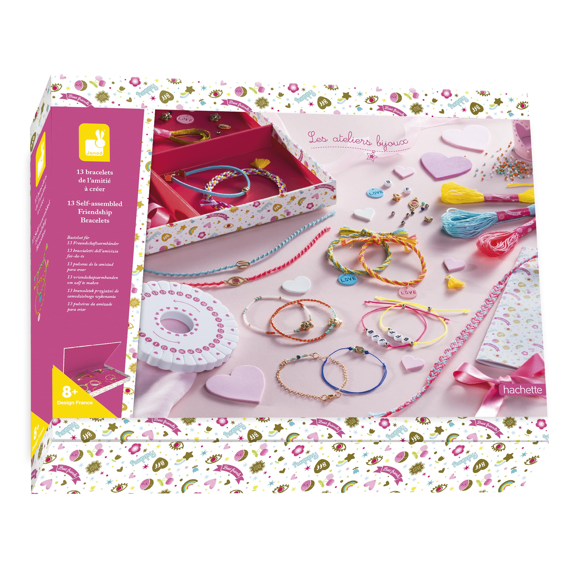 janod-les-ateliers-bijoux-j07939-coffret-13-bracelets-de-l-amiti image 1