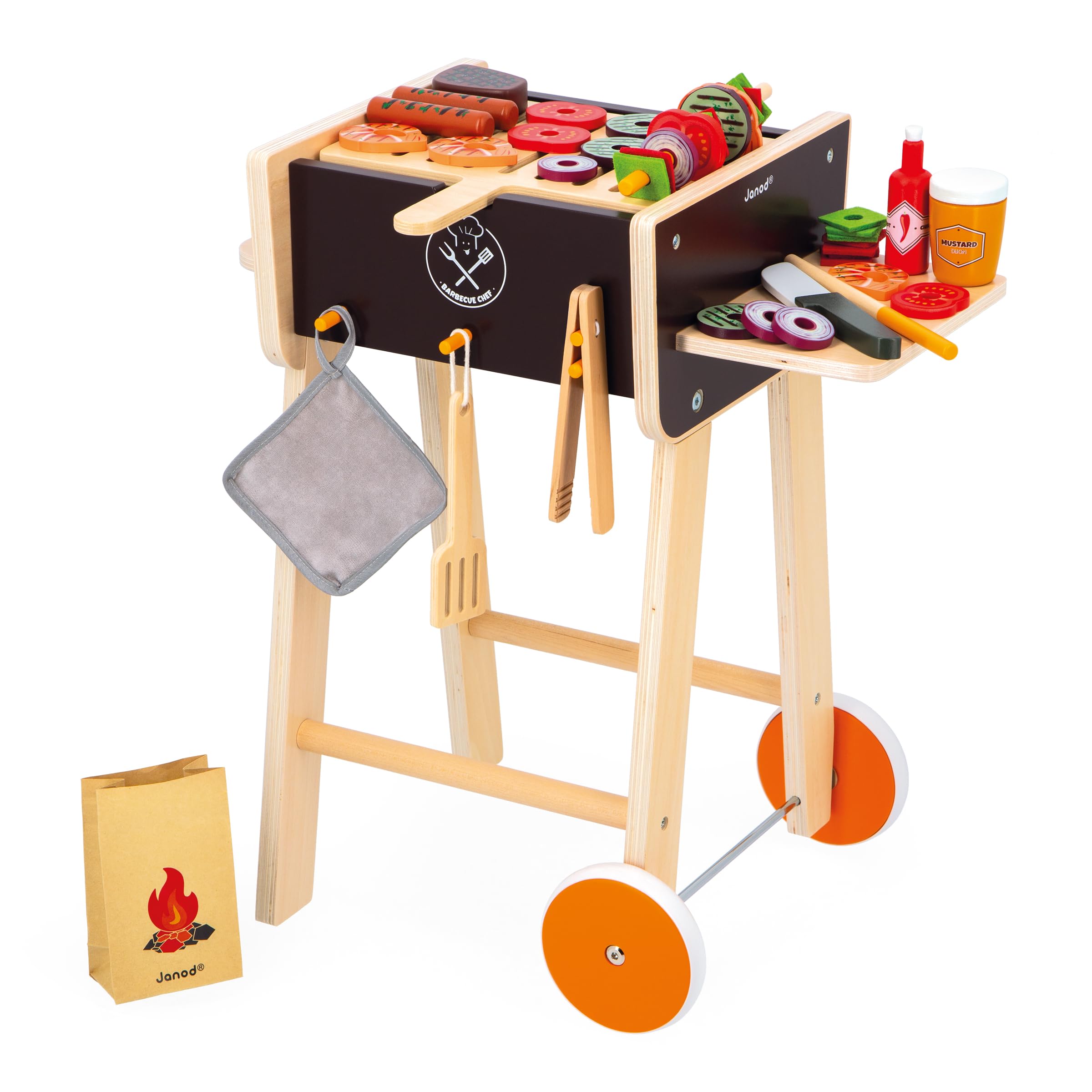 janod-barbecue-en-bois-j06619-jouet-d-imitation-57-accessoires-d-s-3-ans image 2