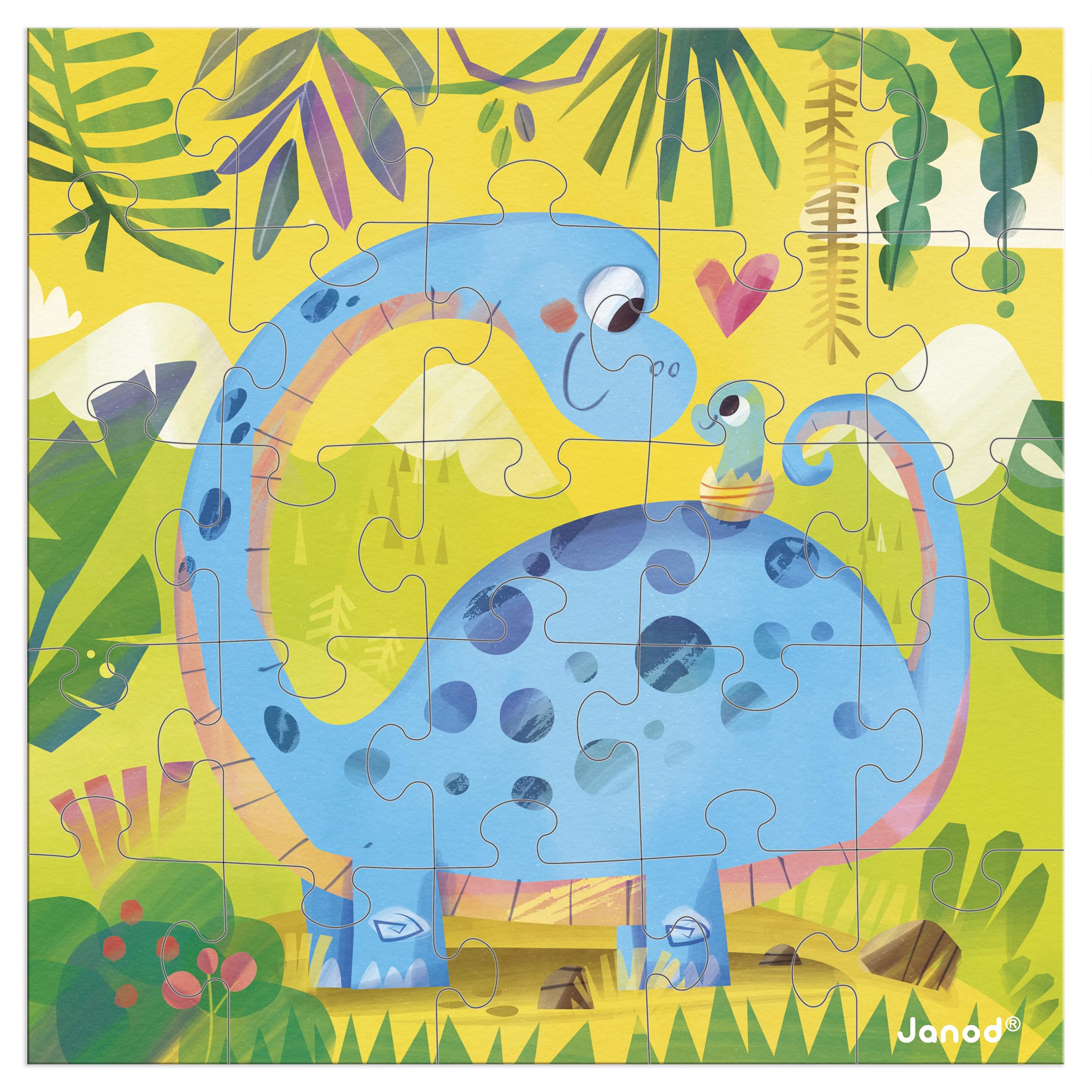 janod-carte-cadeau-puzzle-25-pi-ces-dinosaures image 1