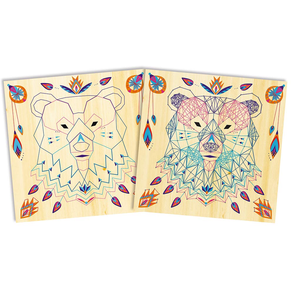 janod-les-ateliers-d-co-coffret-fils-tendus-animaux-kit-string-art-5-tableaux image 7
