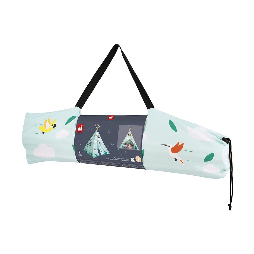 janod-tropik-j08263-tipi-enfant-bleu-160-cm-sac-transport image 8