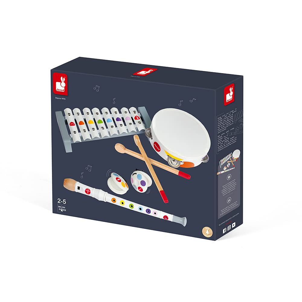 janod-set-musical-confetti-xylophone-tambourin-fl-te-castagnettes image 7