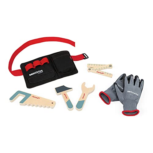 janod-ceinture-de-bricolage-brico-kids-j06475-outils-en-bois-et-gants-d-s-3-ans image 2
