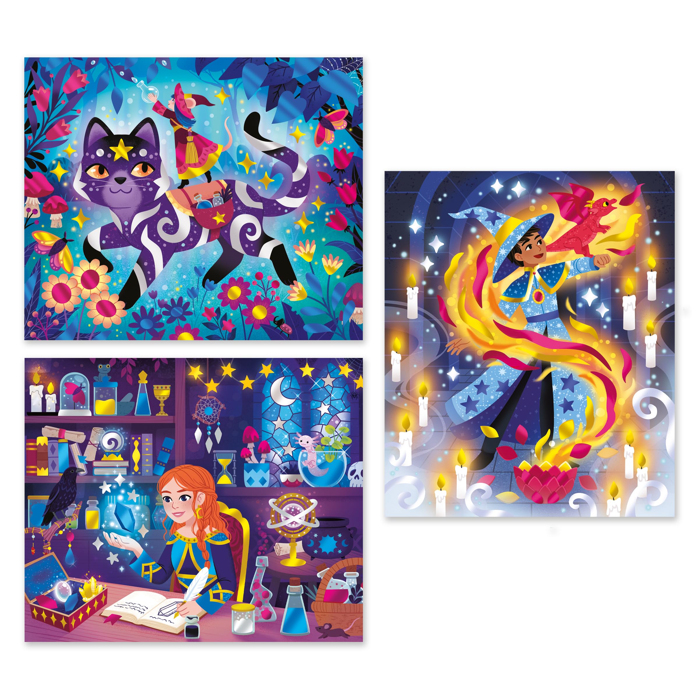 janod-magic-school-j07732-kit-3-tableaux-dorure-magie image 2