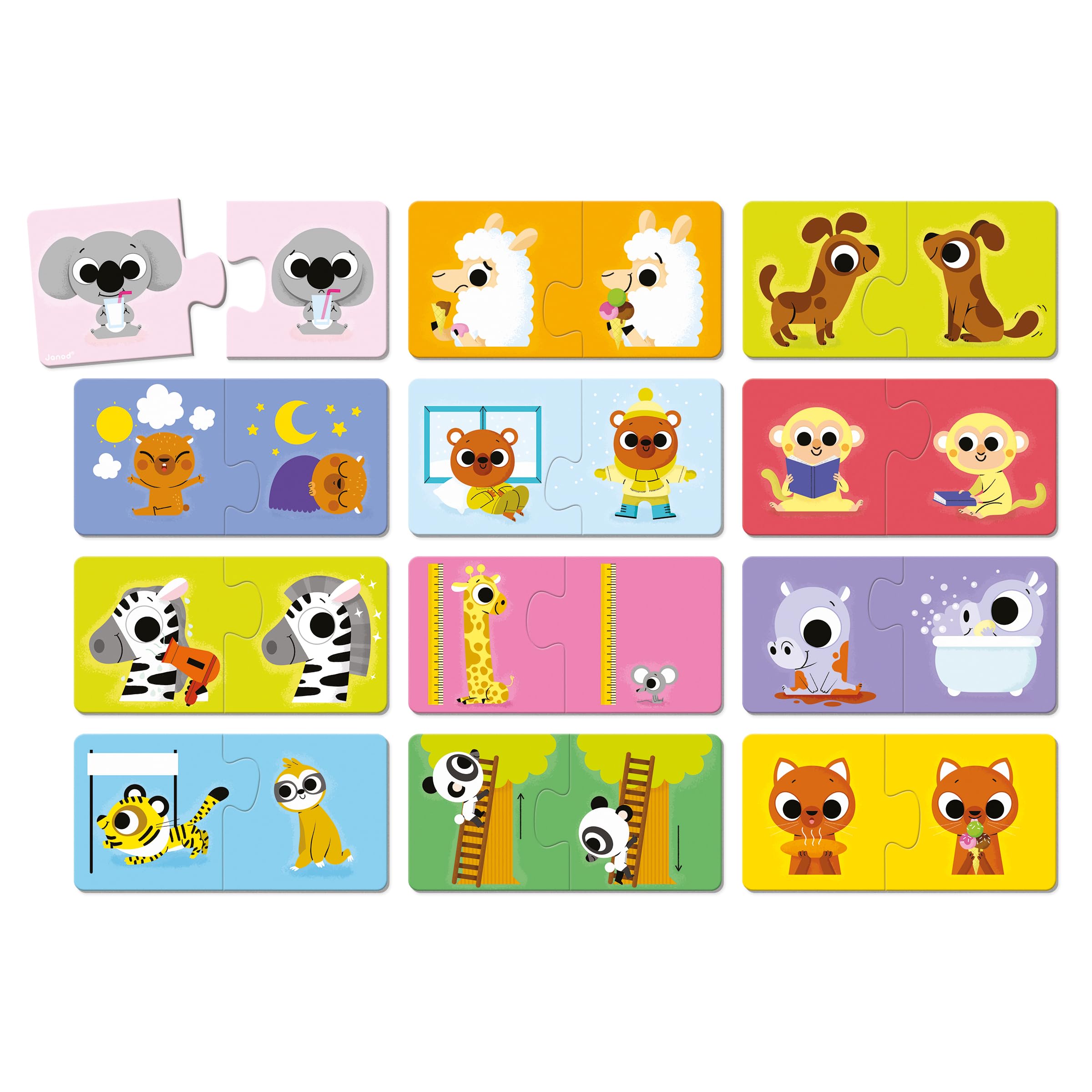 janod-puzzle-les-contraires-12-puzzles-2-pi-ces-carton-d-s-2-ans image 2