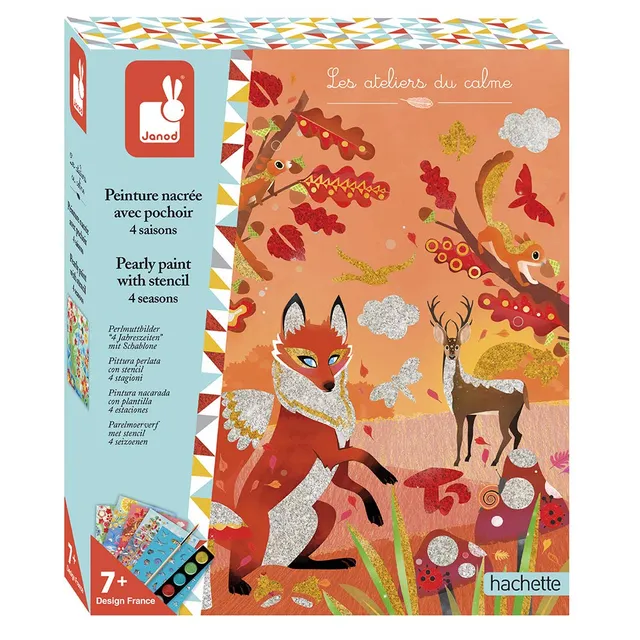 janod-les-ateliers-du-calme-coffret-peinture-nacr-e-4-saisons-j07952 image 1