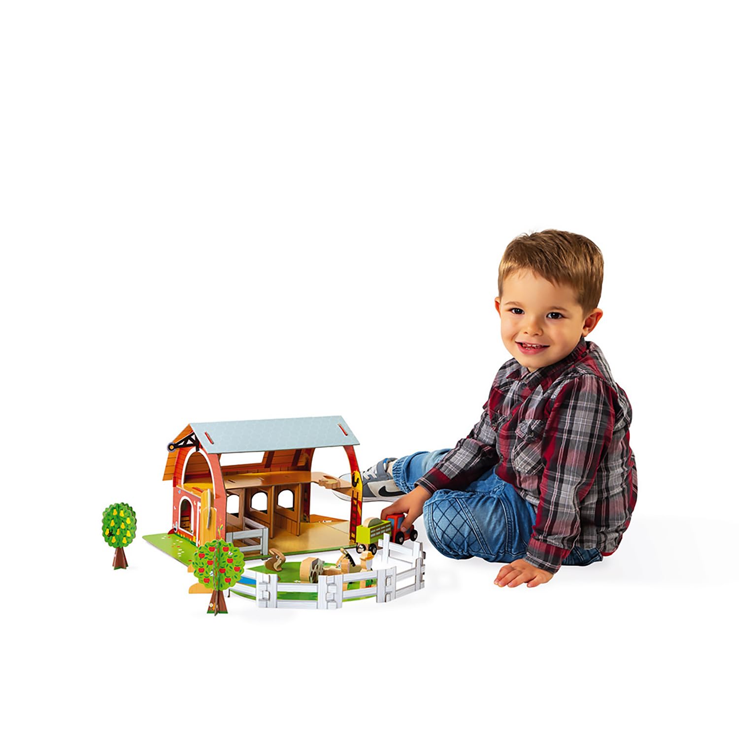 janod-ferme-des-animaux-story-j08577-ferme-construire-10-figurines-bois image 7