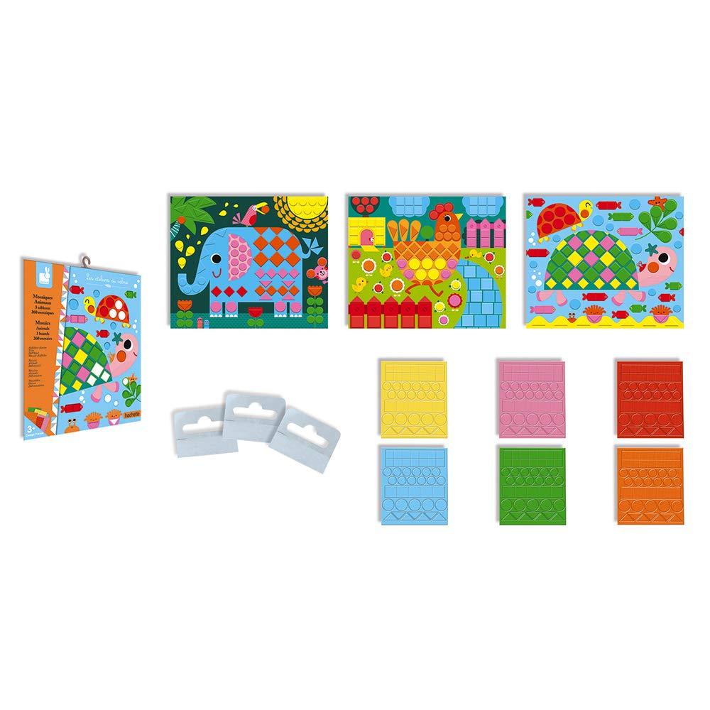 janod-les-ateliers-du-calme-j07899-coffret-mosa-ques-en-mousse-animaux-3-tableau image 2