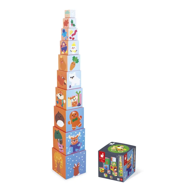 janod-ma-premi-re-pyramide-10-cubes-animaux-fruits-chiffres-saisons-d-s-12-mois image 1