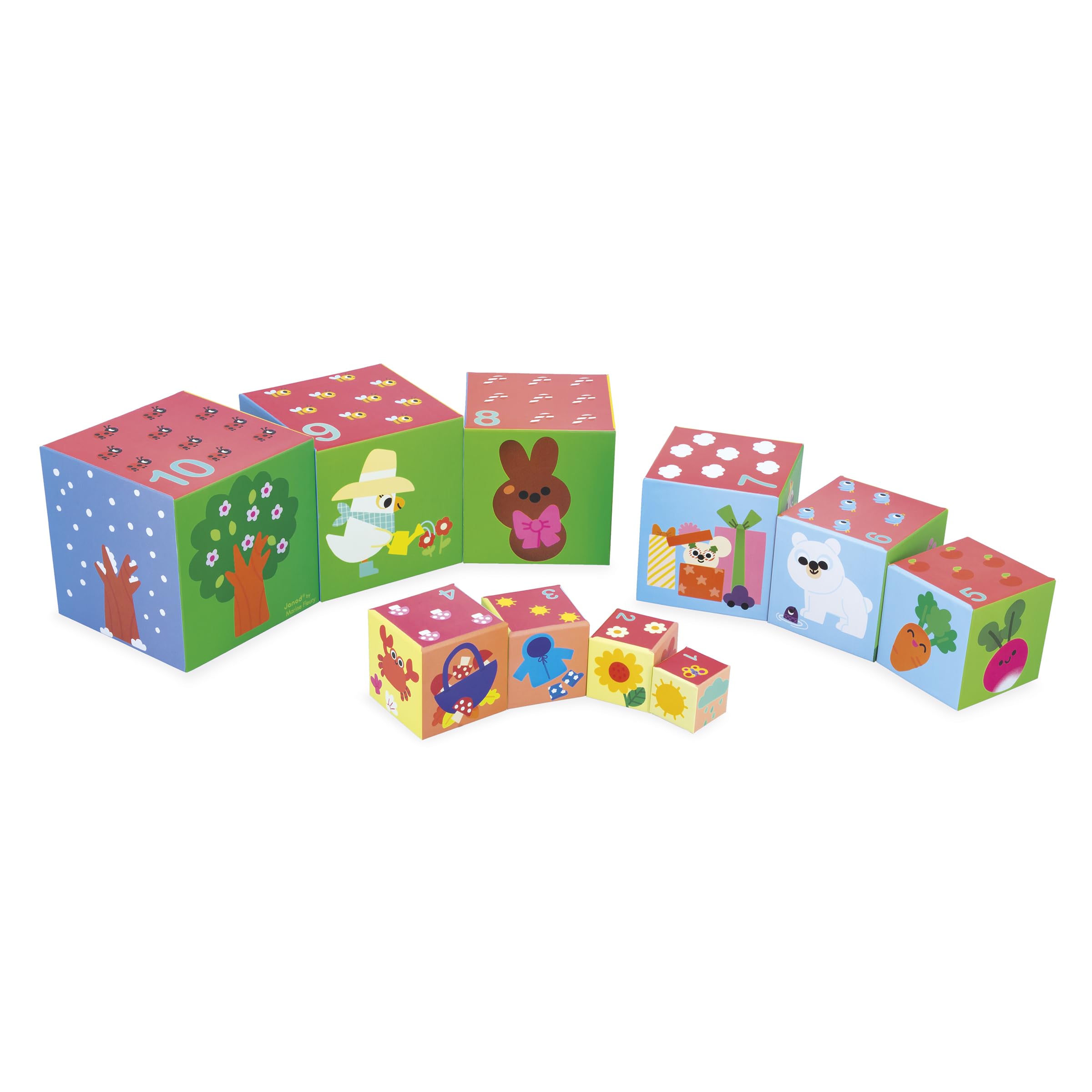 janod-ma-premi-re-pyramide-10-cubes-animaux-fruits-chiffres-saisons-d-s-12-mois image 2
