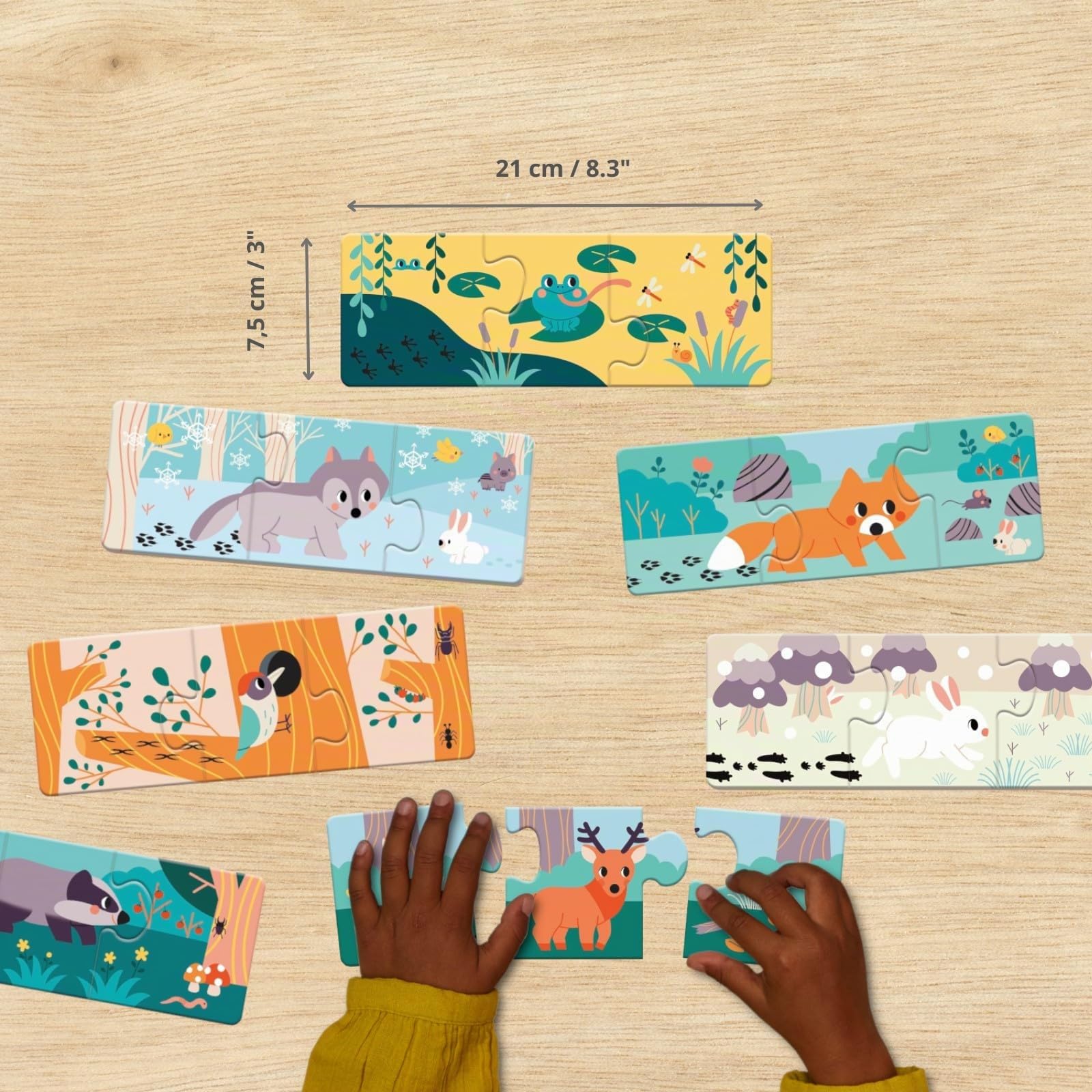 janod-j08649-puzzle-animaux-et-empreintes-bo-te-de-10-puzzles-3-pi-ces image 3