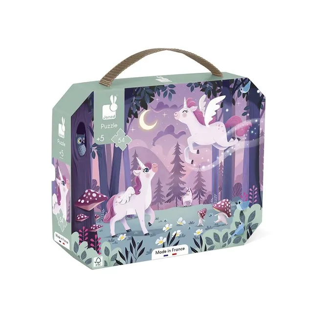 janod-j02555-puzzle-54-pi-ces-licorne-valisette-fabriqu-en-france image 1
