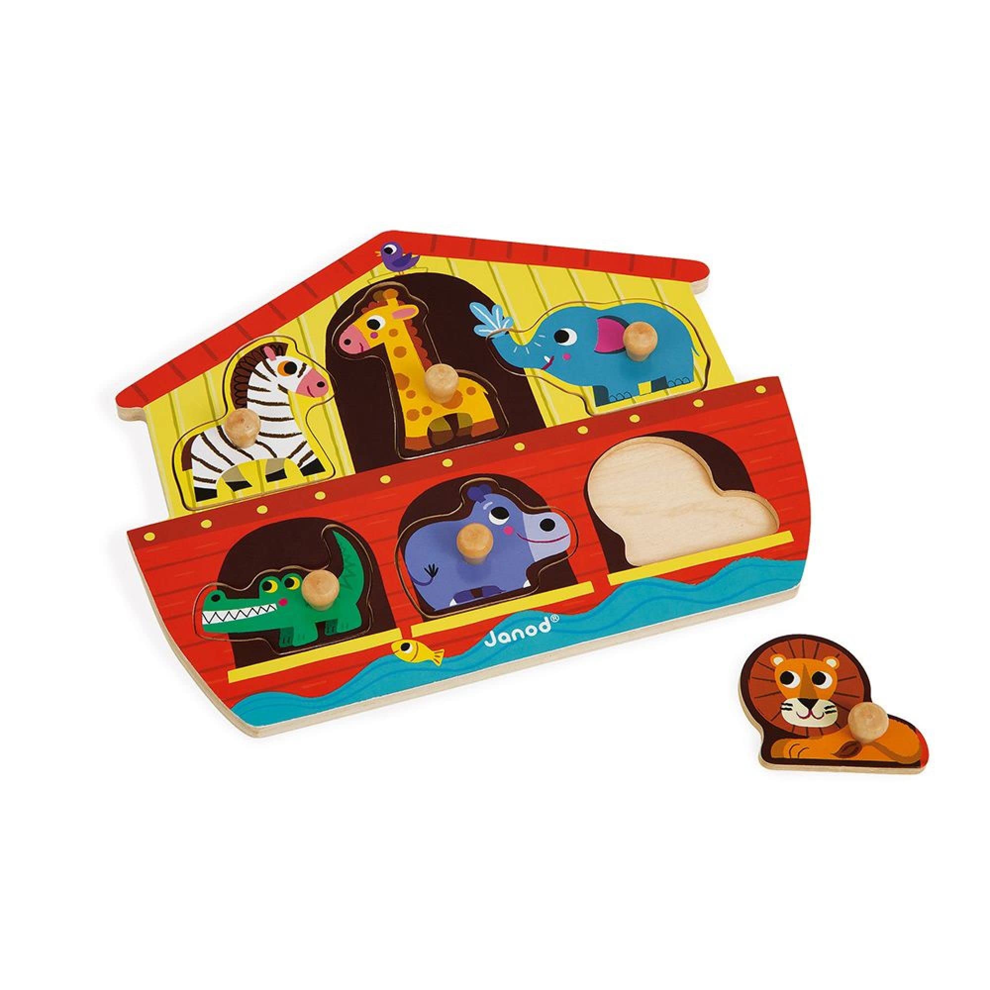 janod-puzzle-arche-de-no-j07062-puzzle-bois-6-pi-ces-tenons-18-mois image 3