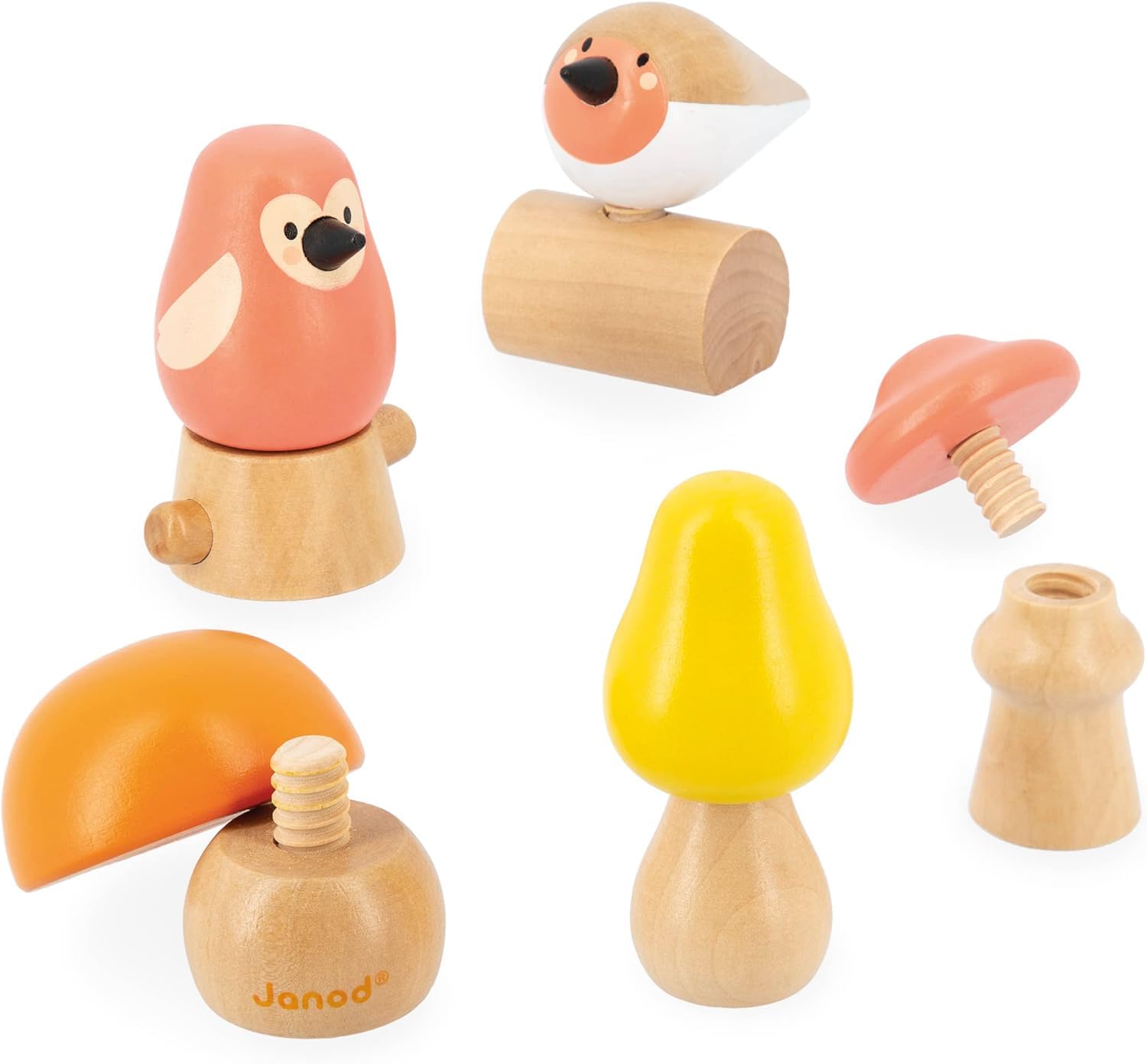 janod-wwf-j08643-2-oiseaux-et-3-champignons-visser-en-bois-d-s-18-mois image 4